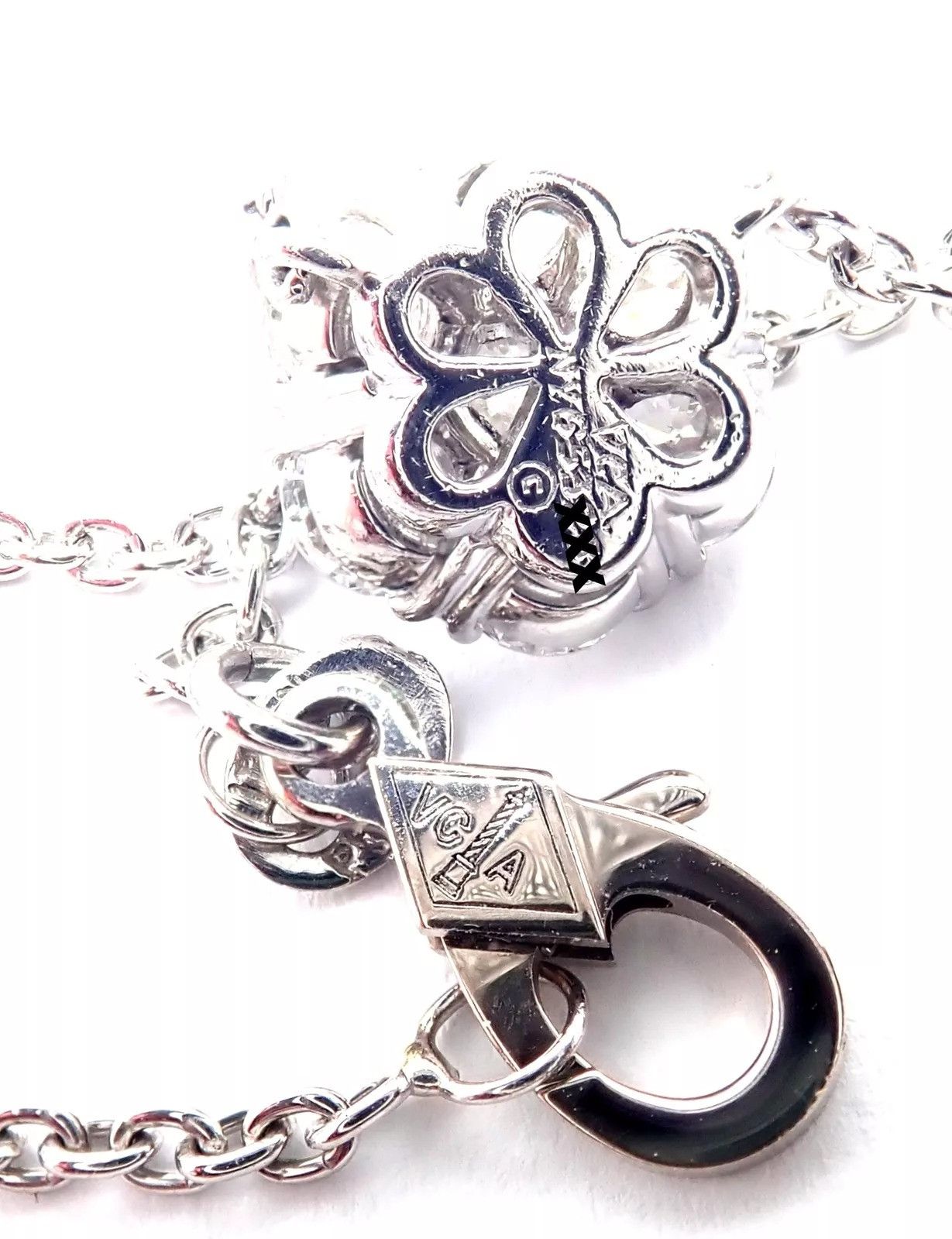 Van Cleef & Arpels Van Cleef & Arpels Platinum Flower Fleurette Necklace Size ONE SIZE - 5 Thumbnail