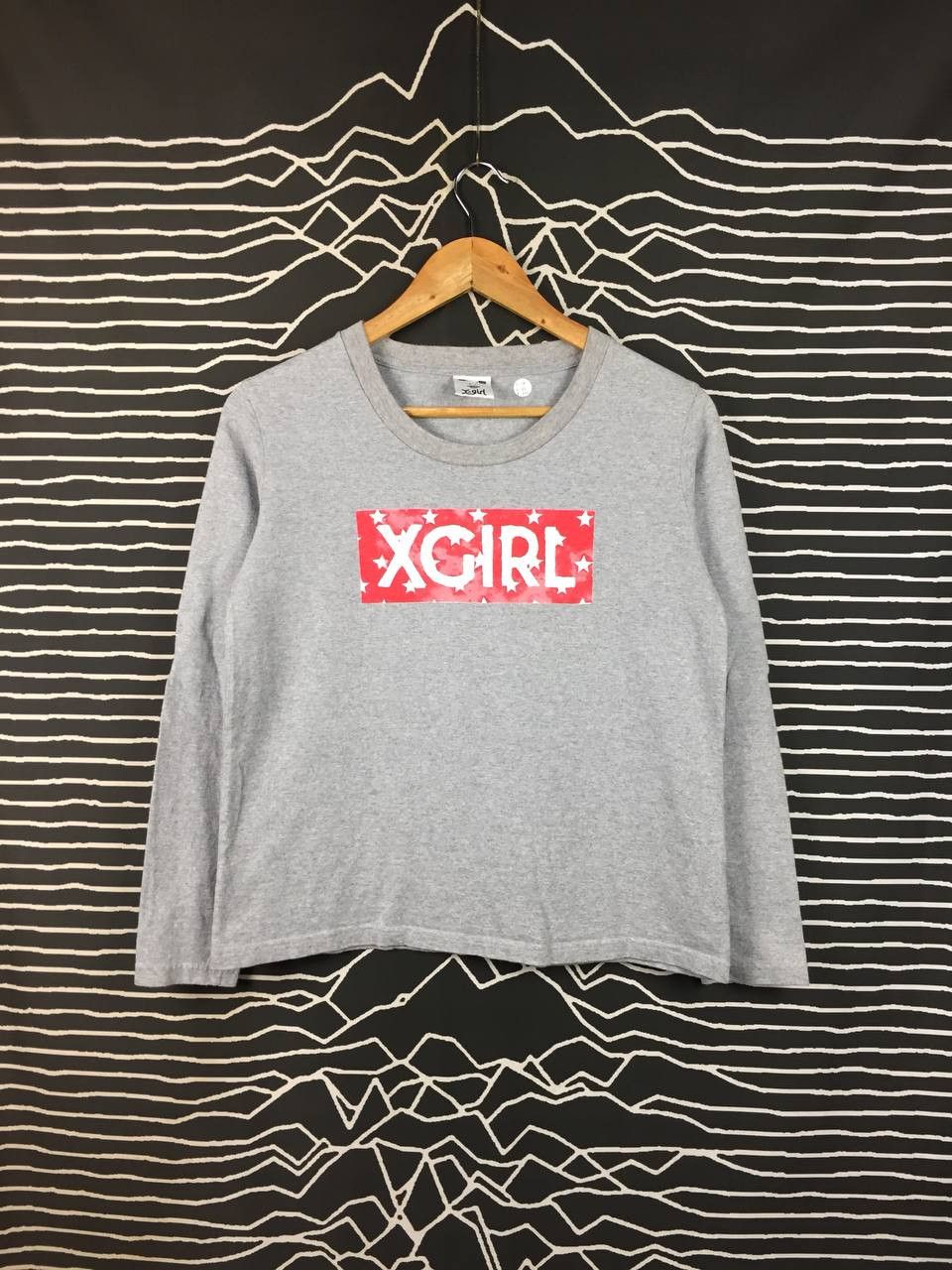 Japanese Brand Vtg X-Girl Made in Japan Box Logo Long Sleeve Tee Size 1 Size US S / EU 44-46 / 1 - 2 Thumbnail