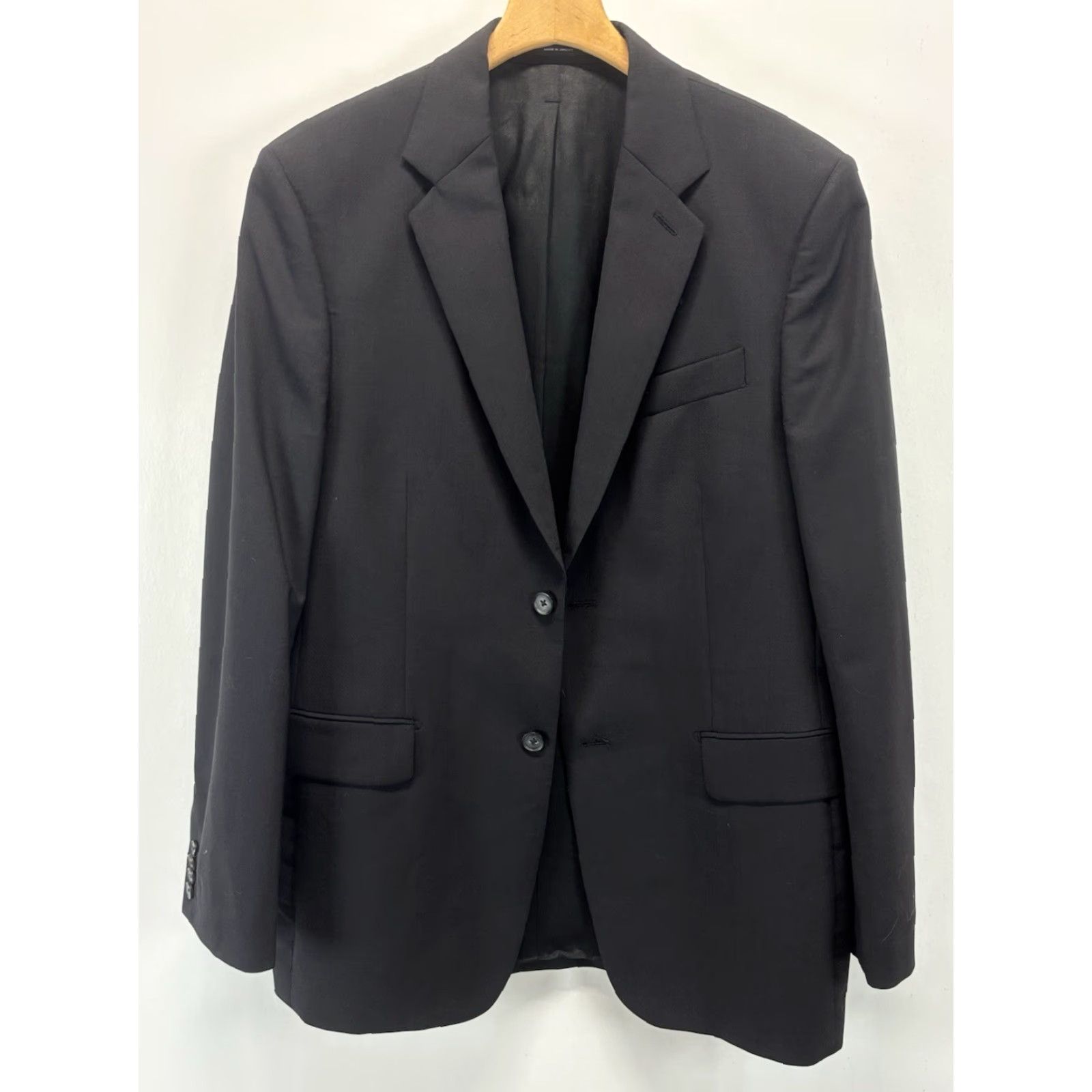 Express EXPRESS Black Blazer Jacket 40R Mens Classic Wool Solid Business Career Size 40R - 5 Thumbnail