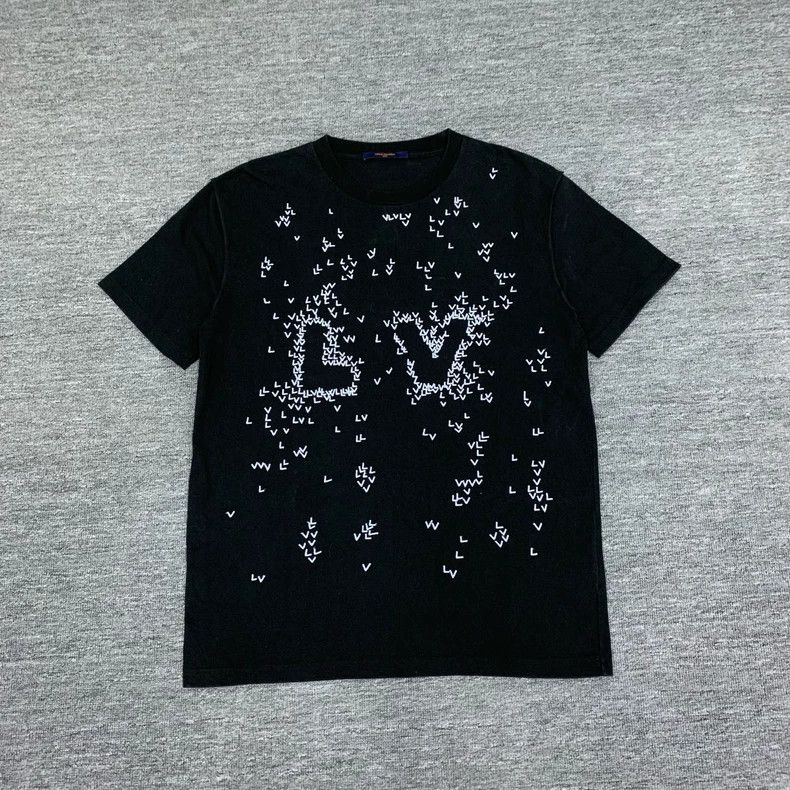 Louis Vuitton Black Printed Short Sleeve Tee - dmc
