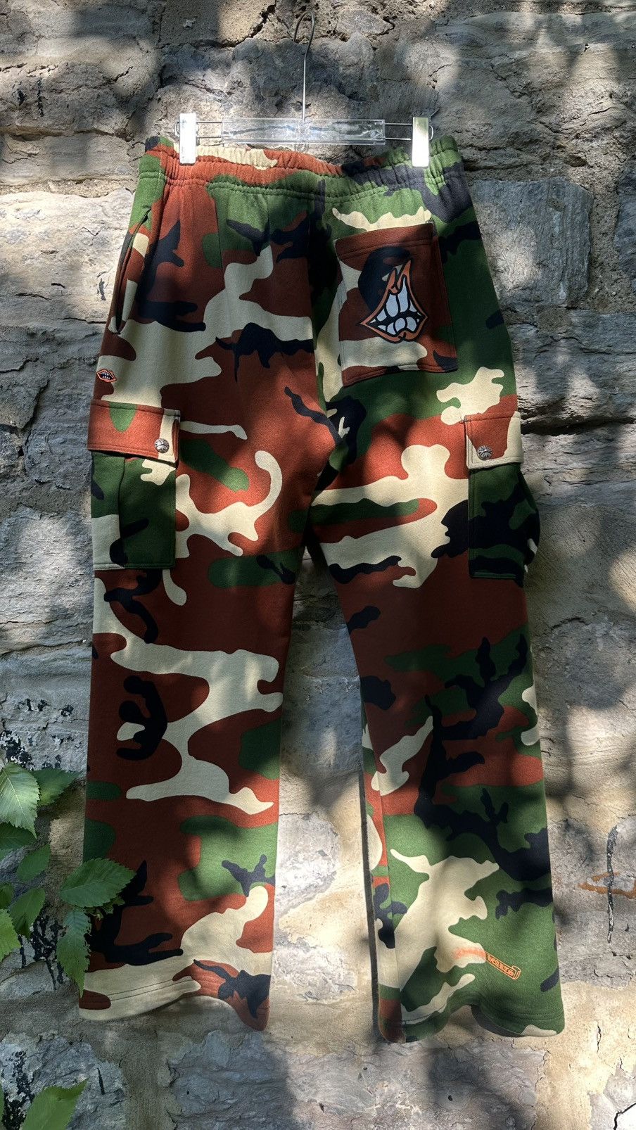 Chrome Hearts Chrome Hearts x Matty Boy "Caution" Camo Cargo Sweatpants Size US 36 / EU 52 - 4 Thumbnail