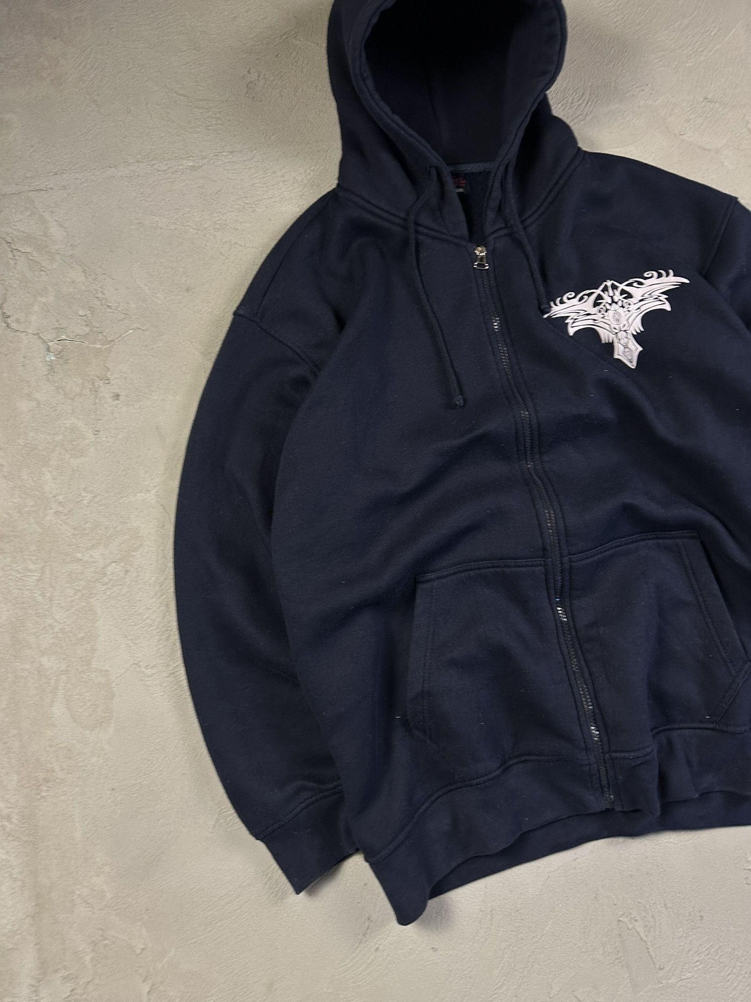 Affliction × JNCO × Vintage Vintage Y2k Tribal Hiphop Oversized Boxy Hoodie 2000s Size US XXL / EU 58 / 5 - 6 Thumbnail