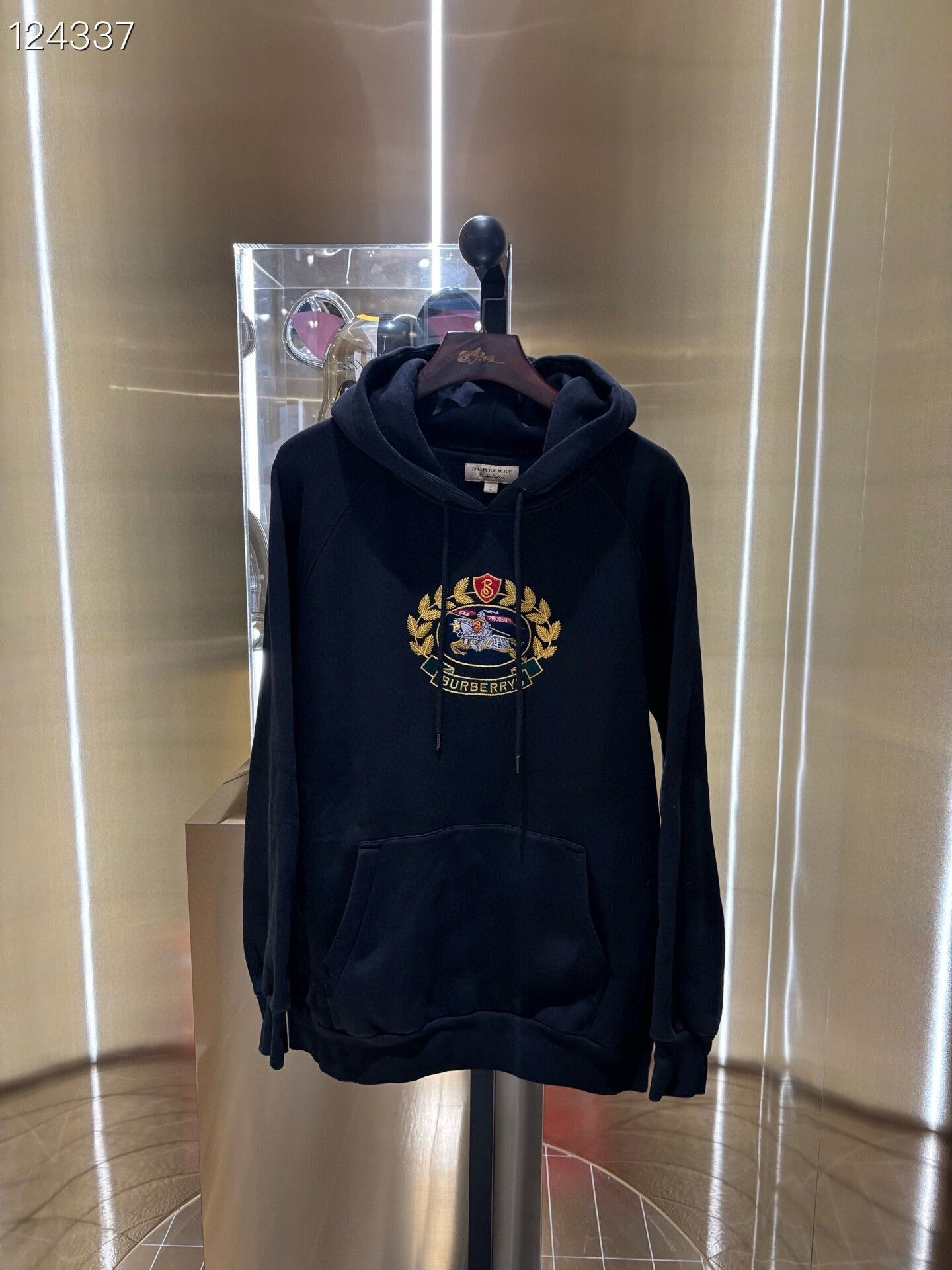 Burberry Burberry Knight Embroidered Hoodie Size US L / EU 52-54 / 3 - 1 Thumbnail