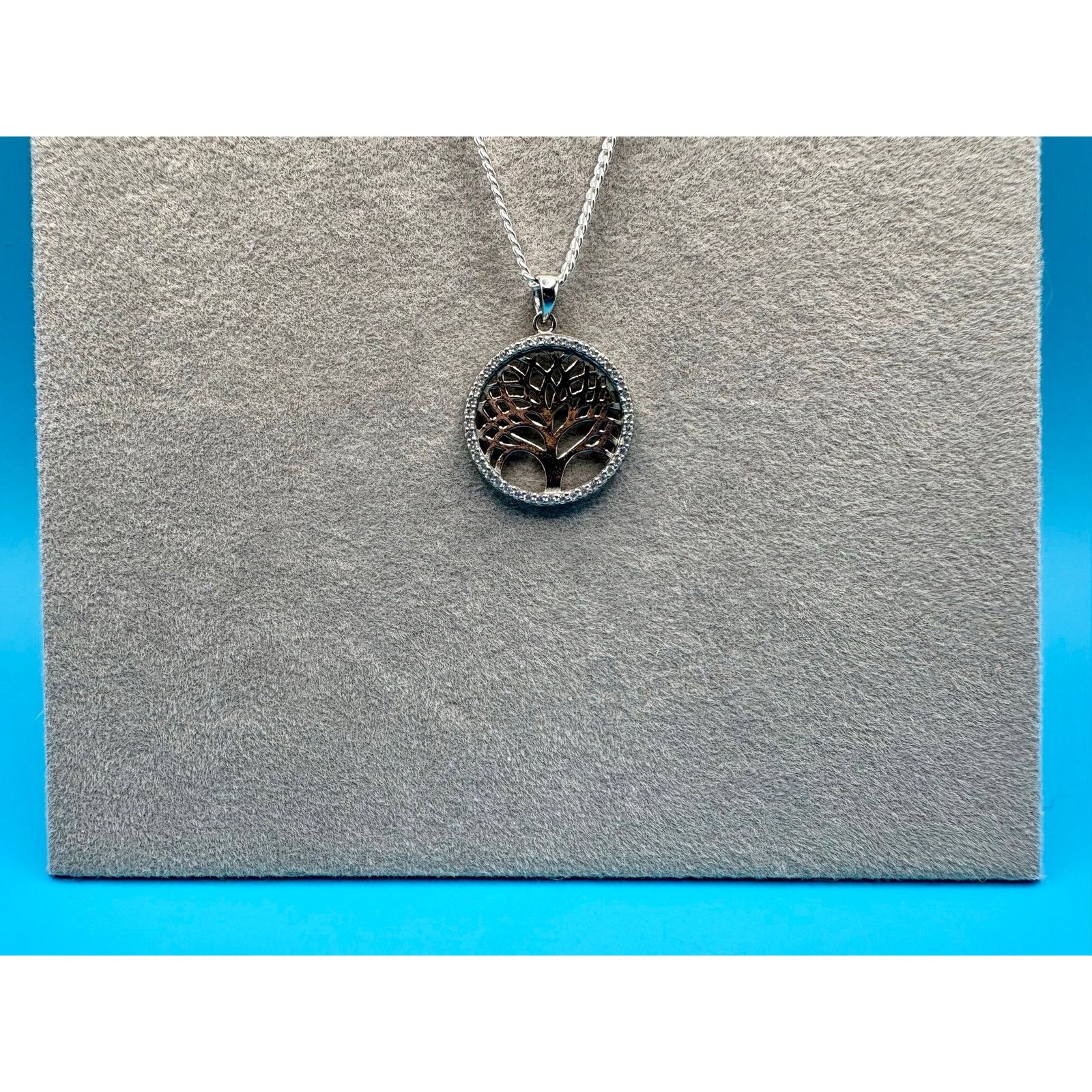 Other 925 Silver Moissanite Tree of Life Sterling Silver Necklace Size ONE SIZE - 9 Thumbnail