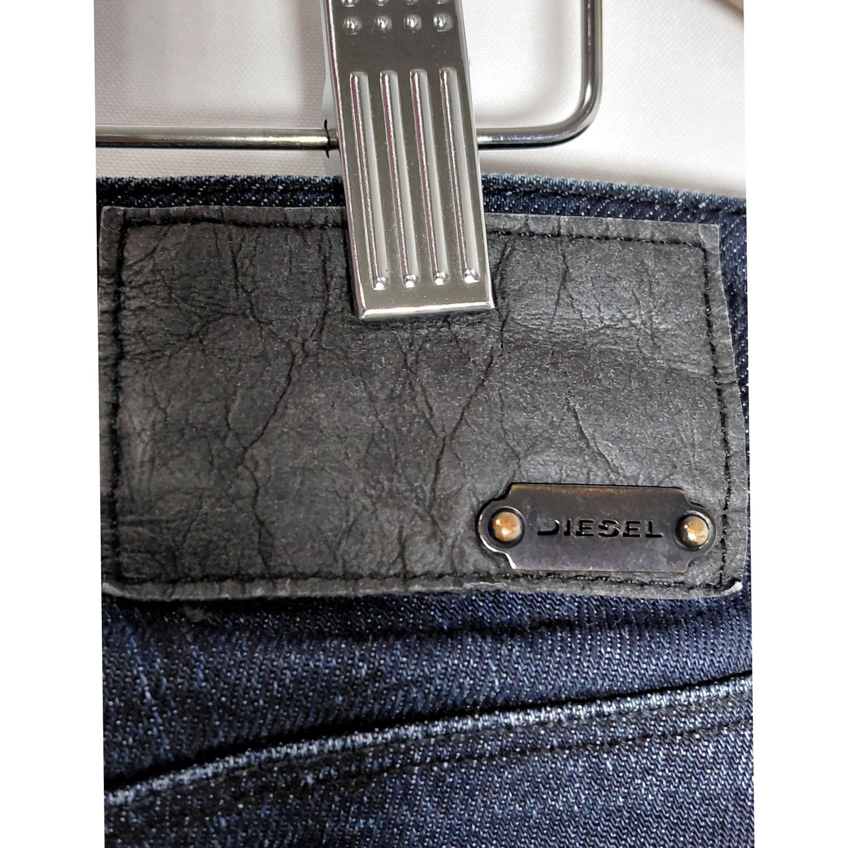 Diesel Diesel NEVY Made in Italy Jeans Blue Solid Denim Slim Men Size 31 Inseam 34 Size US 31 - 6 Thumbnail