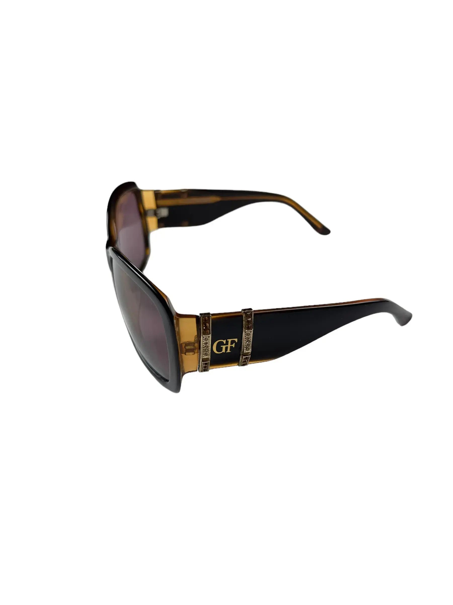 Gianfranco Ferre GF Ferre rhinestones square sunglasses Size ONE SIZE - 4 Thumbnail