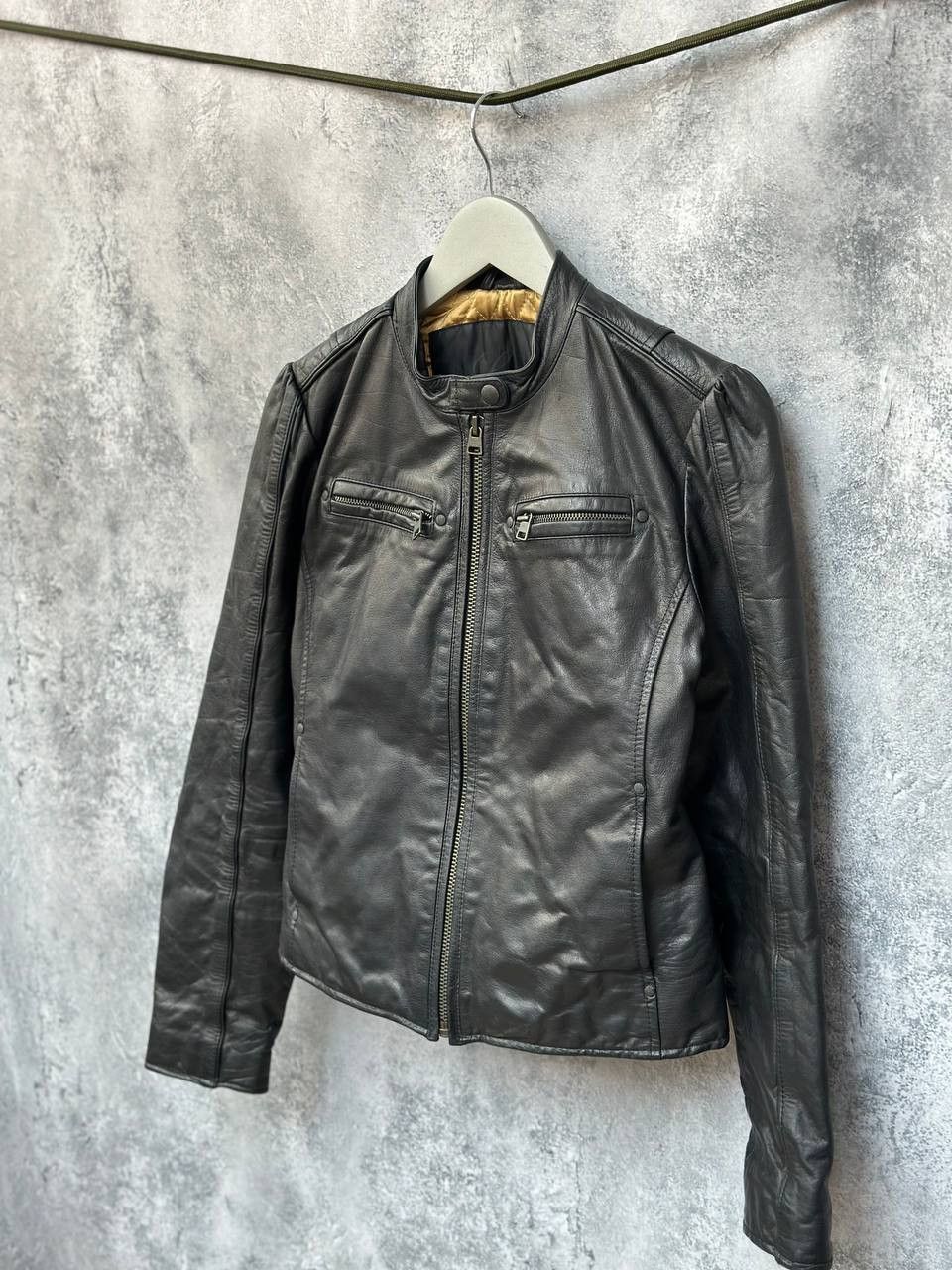 Levi's Vintage Clothing Levi's Black Leather Biker Jacket Quilted Lining Vintage 00s Size M / US 6-8 / IT 42-44 - 2 Thumbnail