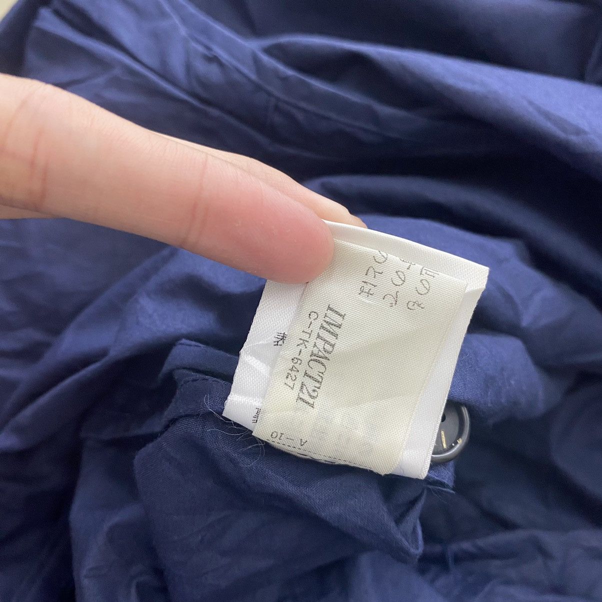 Ralph Lauren × Vintage Vintage RALPH LAUREN Impact21 Navy Trench Coat Parka Size L / US 10 / IT 46 - 9 Thumbnail
