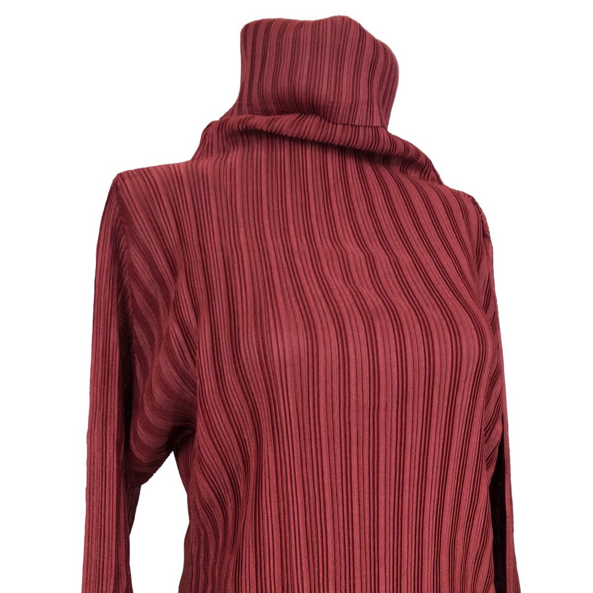Issey Miyake Vintage Pleats Please Issey Miyake Turtleneck Pleated Top Size S / US 4 / IT 40 - 12 Thumbnail