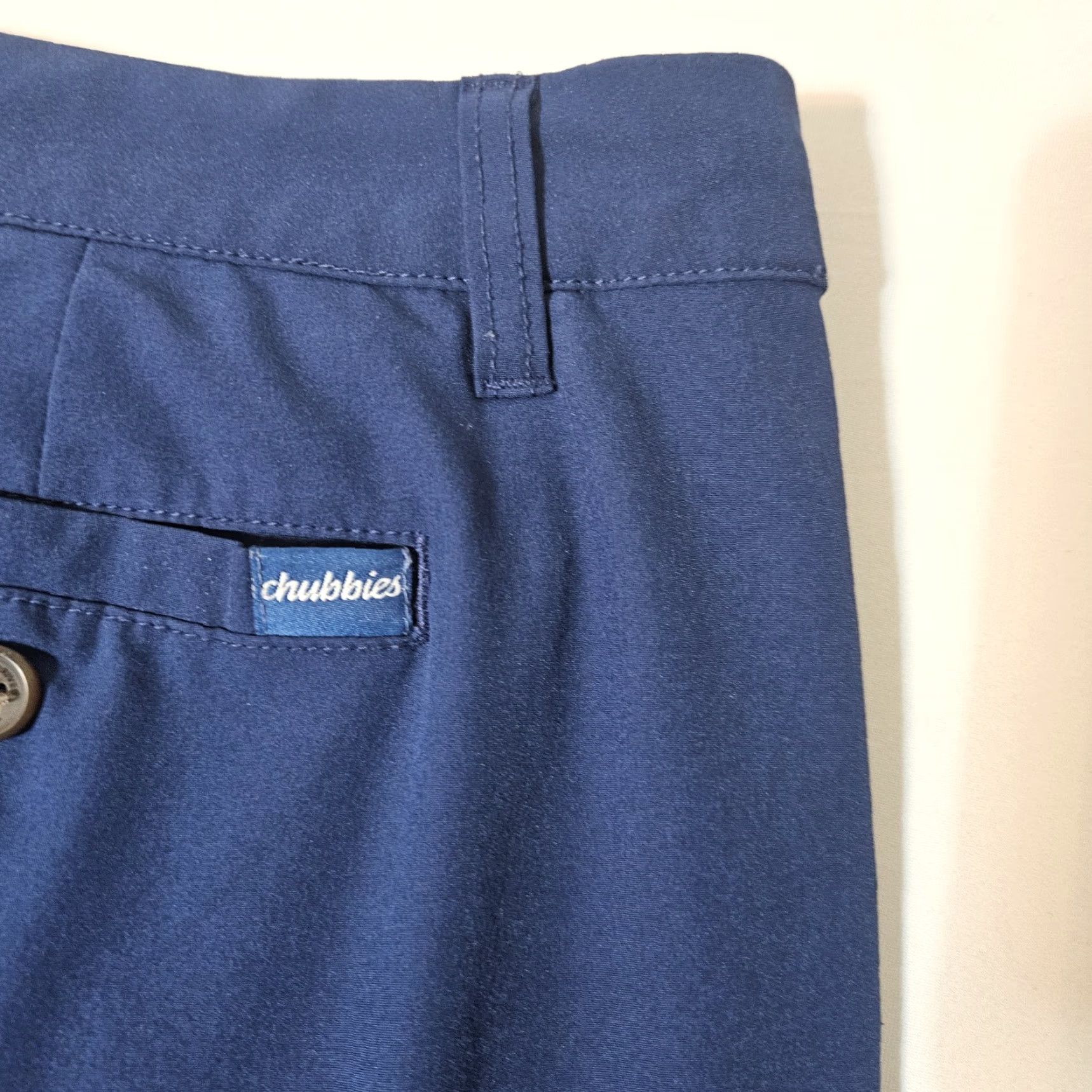 Chubbies Chubbies Shorts Men's 40 Regular Flat Front Blue Chino 7" Inseam Drawstring Regular Mens Size US 40 / EU 56 - 3 Thumbnail