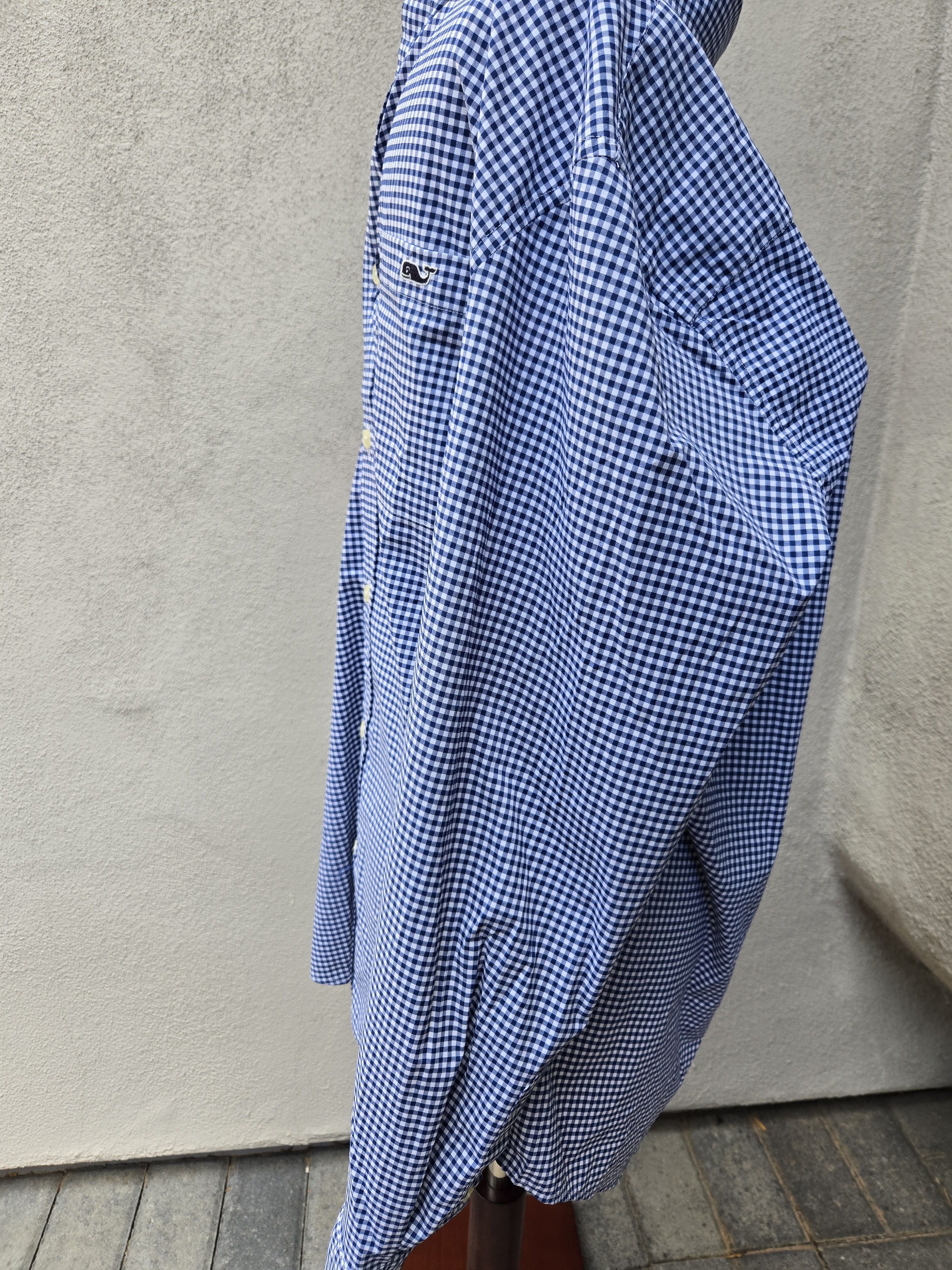 Vineyard Vines Vineyard Vines Men's Blue/white gingham Classic Tucker Shirt Size US M / EU 48-50 / 2 - 5 Thumbnail