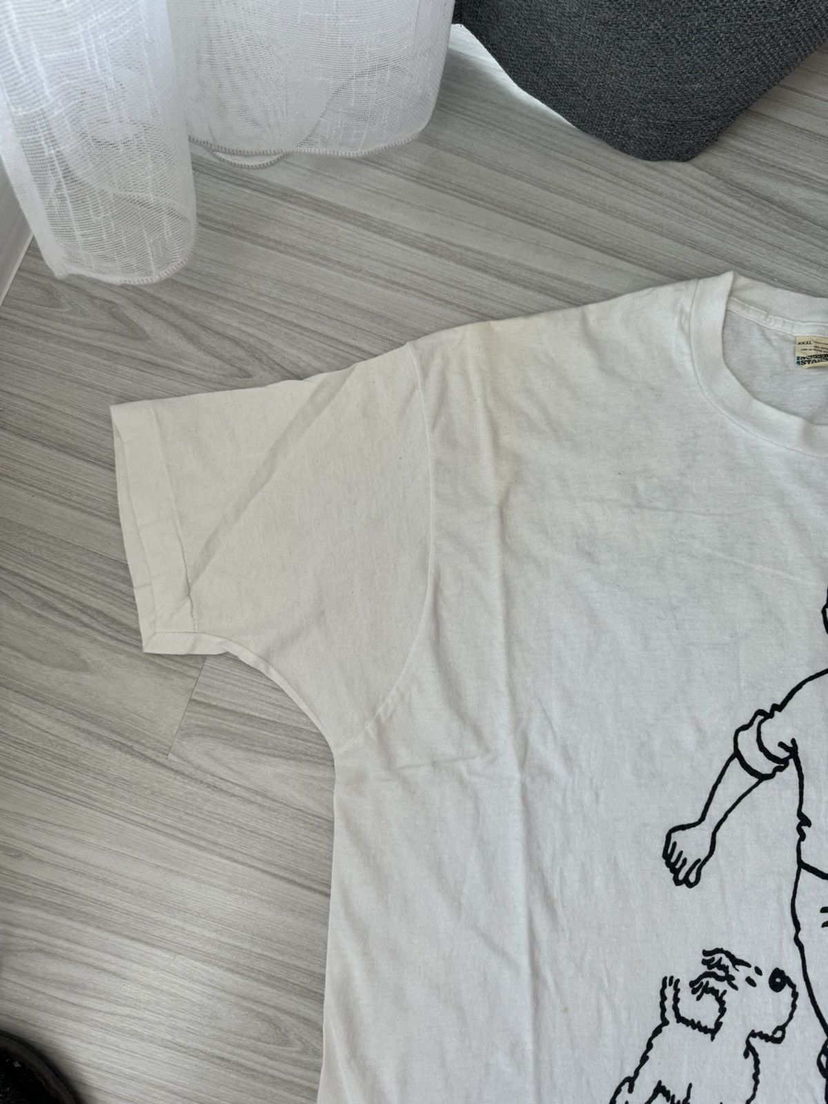 Cartoon Network 90s Vintage Tintin & Snowy Graphic Tee Classic Comics Size US XXL / EU 58 / 5 - 6 Thumbnail