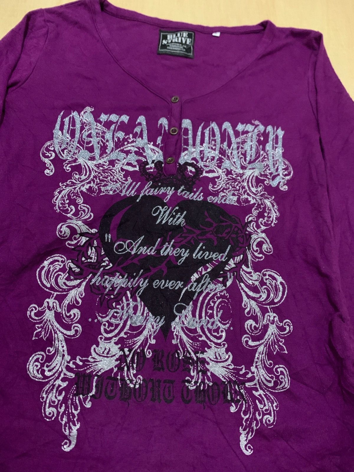 Vintage Y2k Blue Strive Ifsixwasnine Punk style Longslevee Size L / US 10 / IT 46 - 2 Thumbnail
