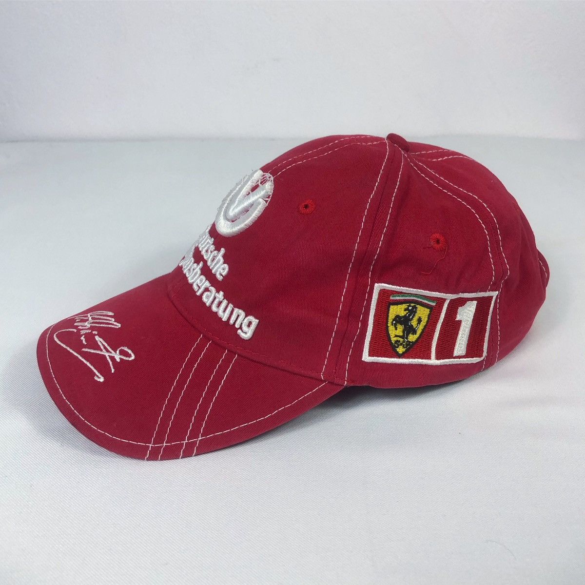 Ferrari × Formula 1 × Vintage Rare Vintage Ferrari Michael Schumacher Formula 1 Cap Hat Size ONE SIZE - 3 Thumbnail