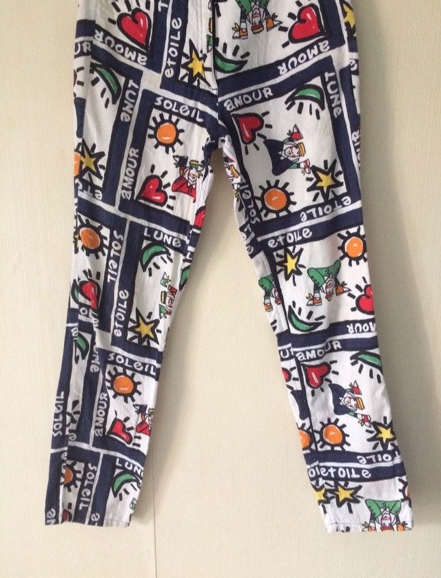 Jean Charles De Castelbajac Vintage Jean Charles De Castelbajac Printed Pants Size 26" / US 2 / IT 38 - 3 Thumbnail