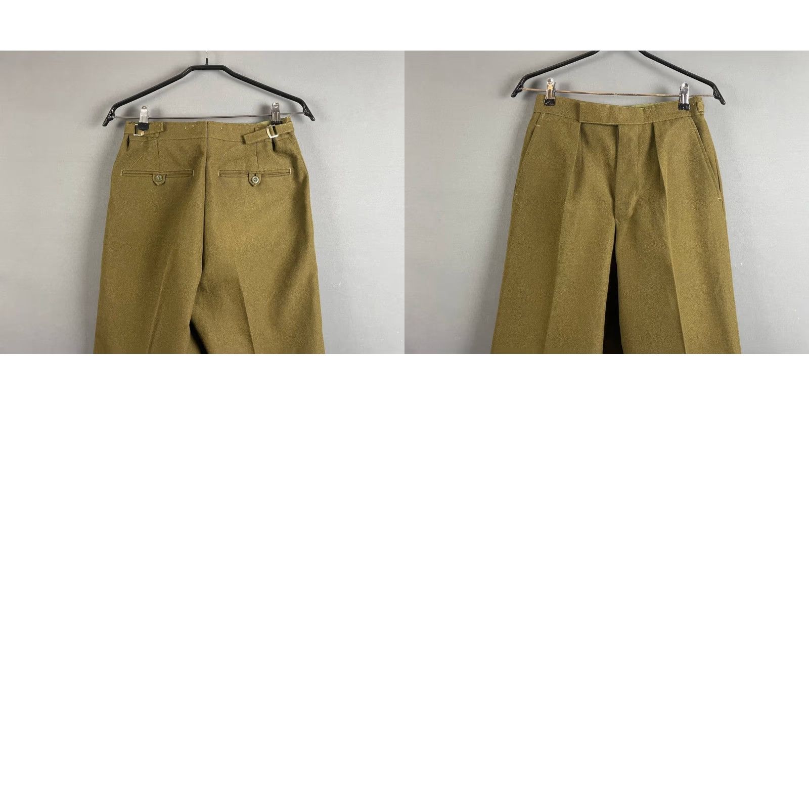 Vintage Mens Dress Pants Brown Pleated Stretch Straight Leg High-Rise Pants Mens Regular Brown Dress Size US 35 - 8 Thumbnail