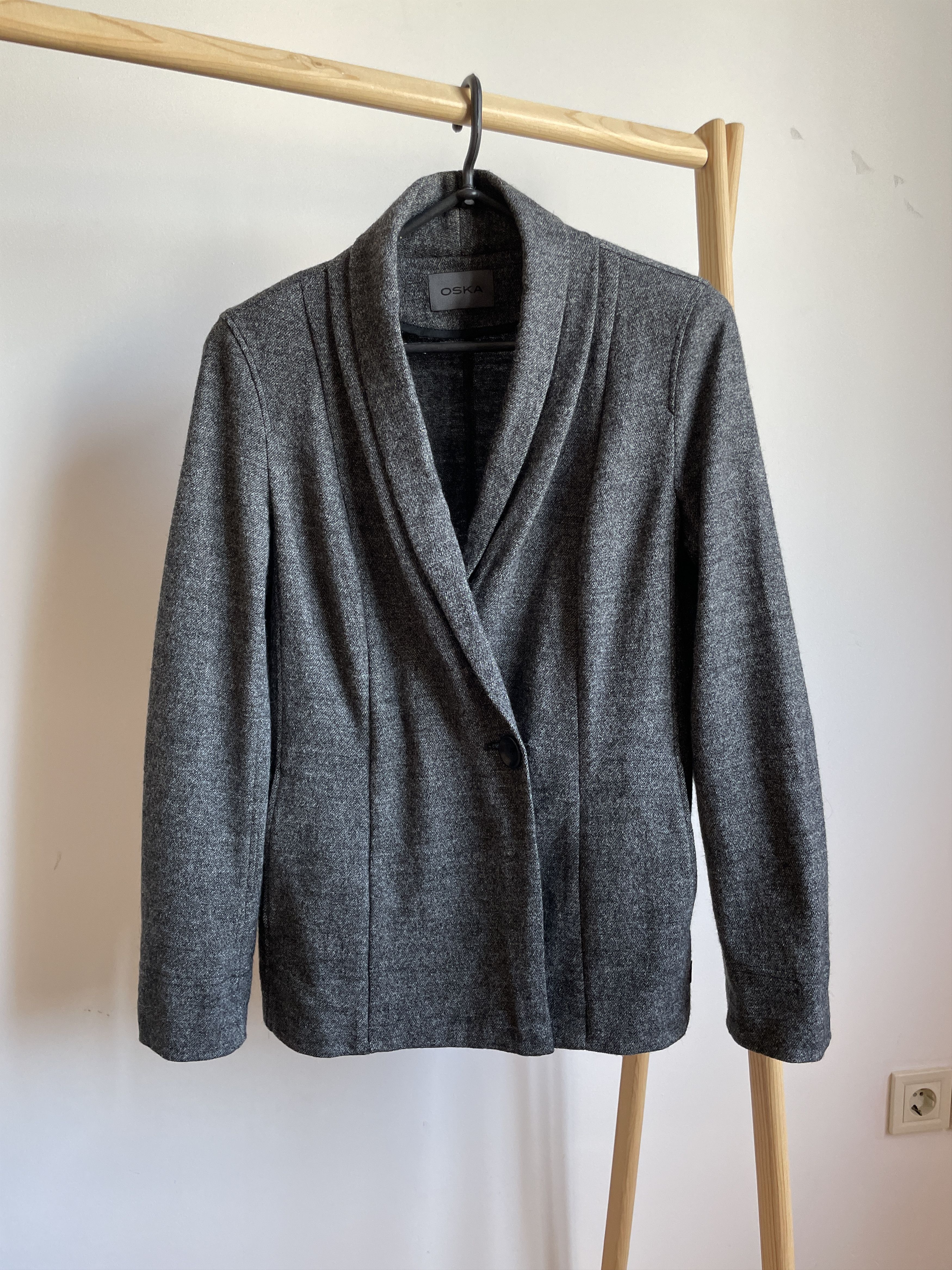 OSKA OSKA 510 Womens Shawl Collar Double Breasted Wool Blazer Size S / US 4 / IT 40 - 1 Thumbnail