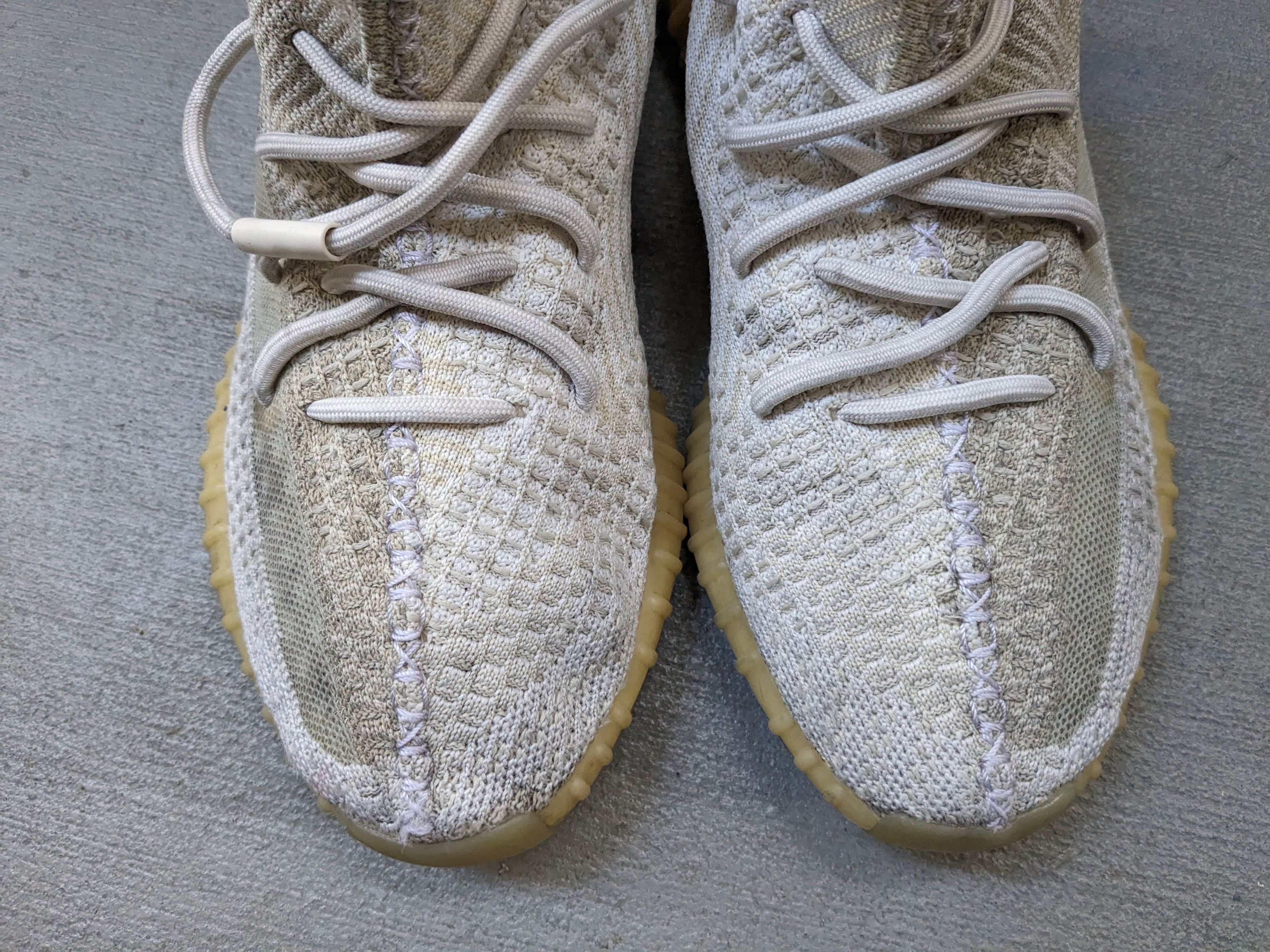 Adidas × Kanye West adidas Yeezy Boost 350 V2 Natural 9.5 FZ5246 Gray Kanye West Size US 9.5 / EU 42-43 - 5 Thumbnail