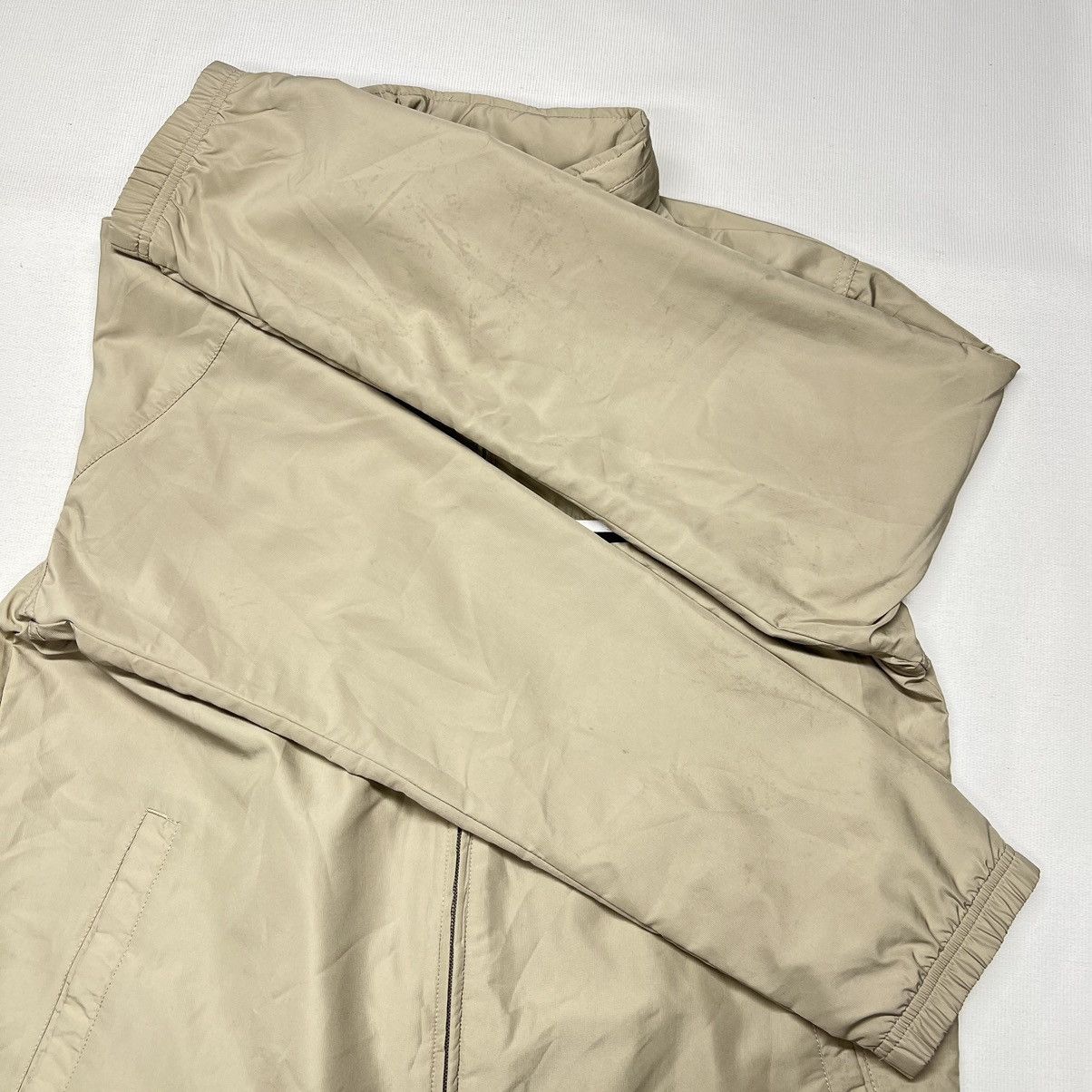 Nike × Vintage VTG Nike Varsity Jacket Brown Coaches Windbreaker Grey Tag Size US M / EU 48-50 / 2 - 13 Thumbnail