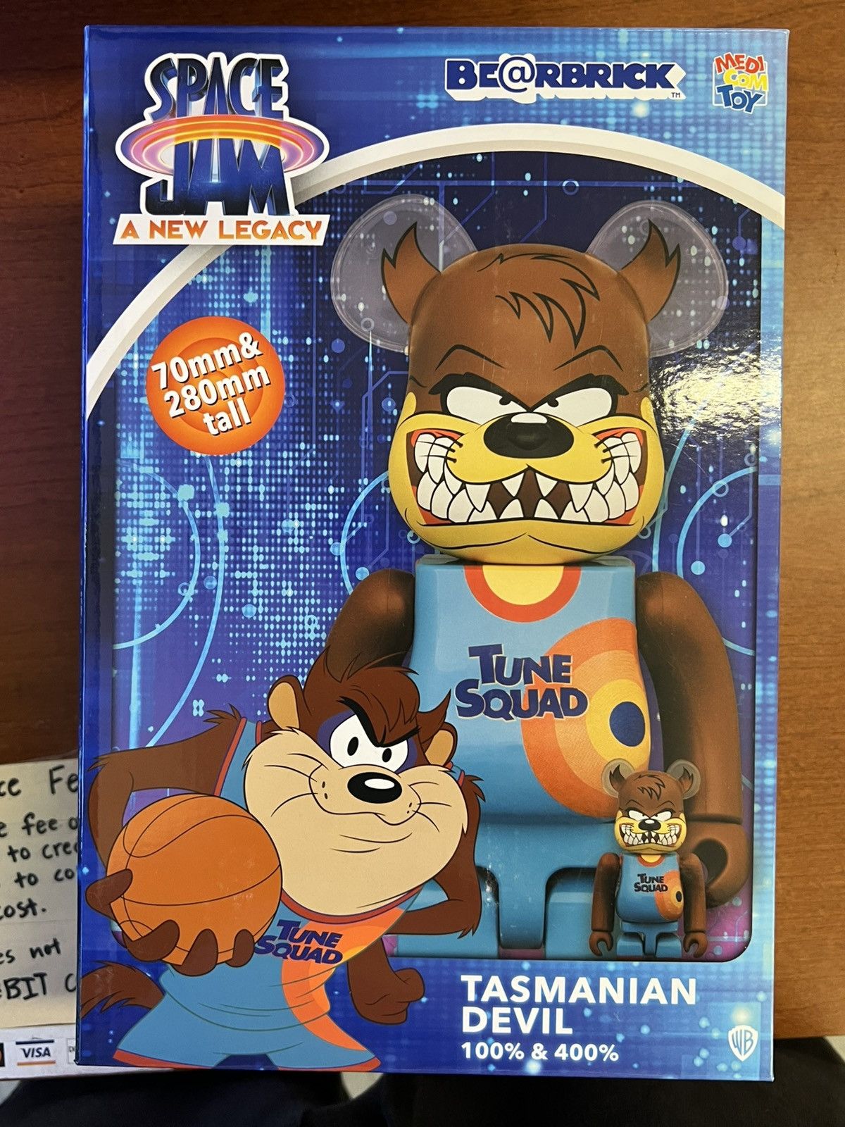 Medicom Toy Space Jam New Legacy Tasmanian Devil 100% 400% Bearbrick Set Size ONE SIZE - 4 Thumbnail