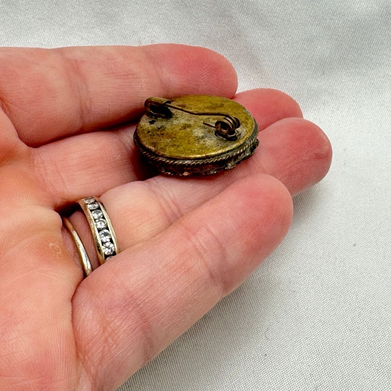 NBDN Nobrandedon VTG Italian micro mosaic brooch Size ONE SIZE - 6 Thumbnail