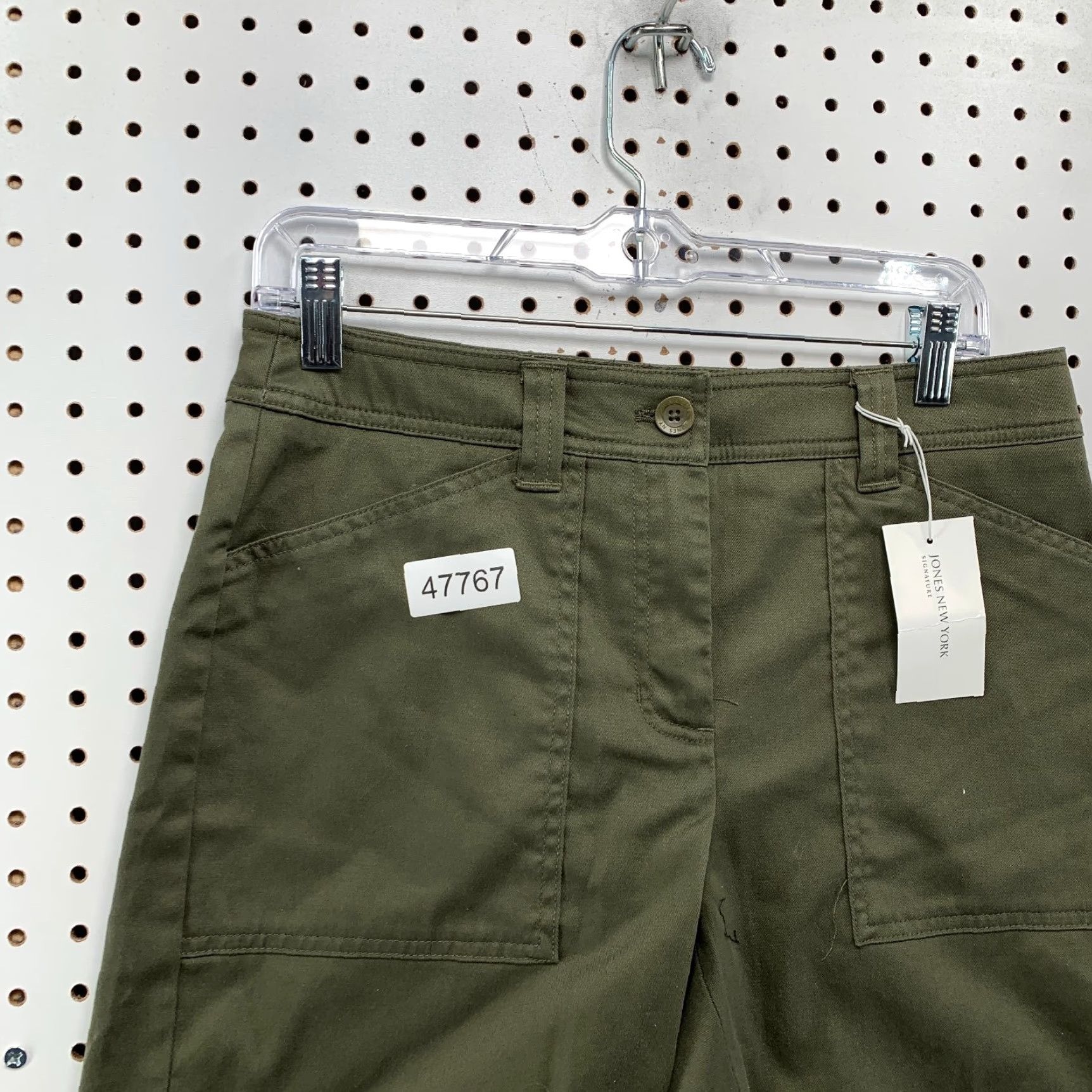 Jones New York Jones New York Chino Shorts Womens 4 Green Stretch Signature 30x6 (Regular) Casual M XS? Size 32" / US 10 / IT 46 - 6 Thumbnail