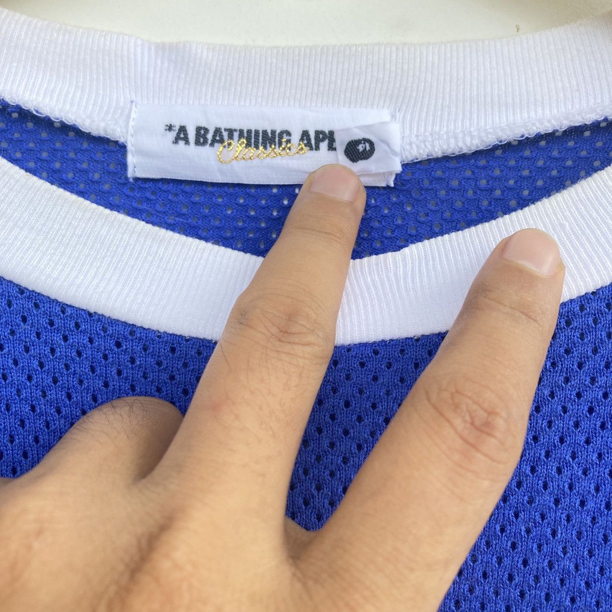 Bape × Nigo Vintage Bape Mesh Jersey Longsleeve Size US M / EU 48-50 / 2 - 10 Thumbnail