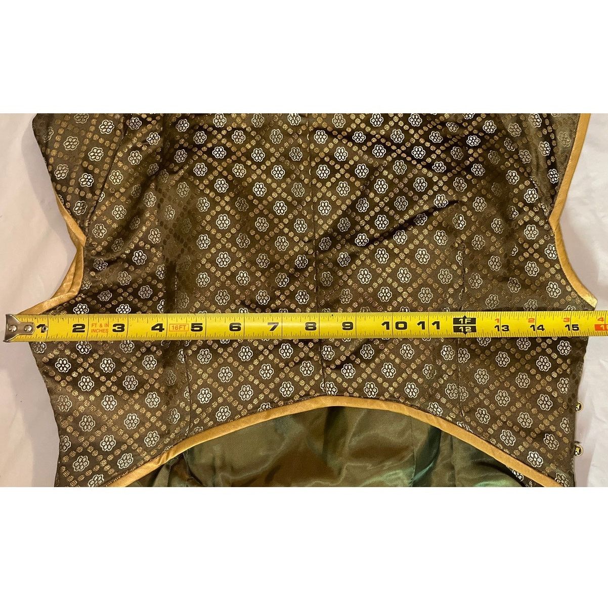 Other Rimless | Deep Green Jacquard Cheongsam Open Back Size S / US 4 / IT 40 - 8 Thumbnail