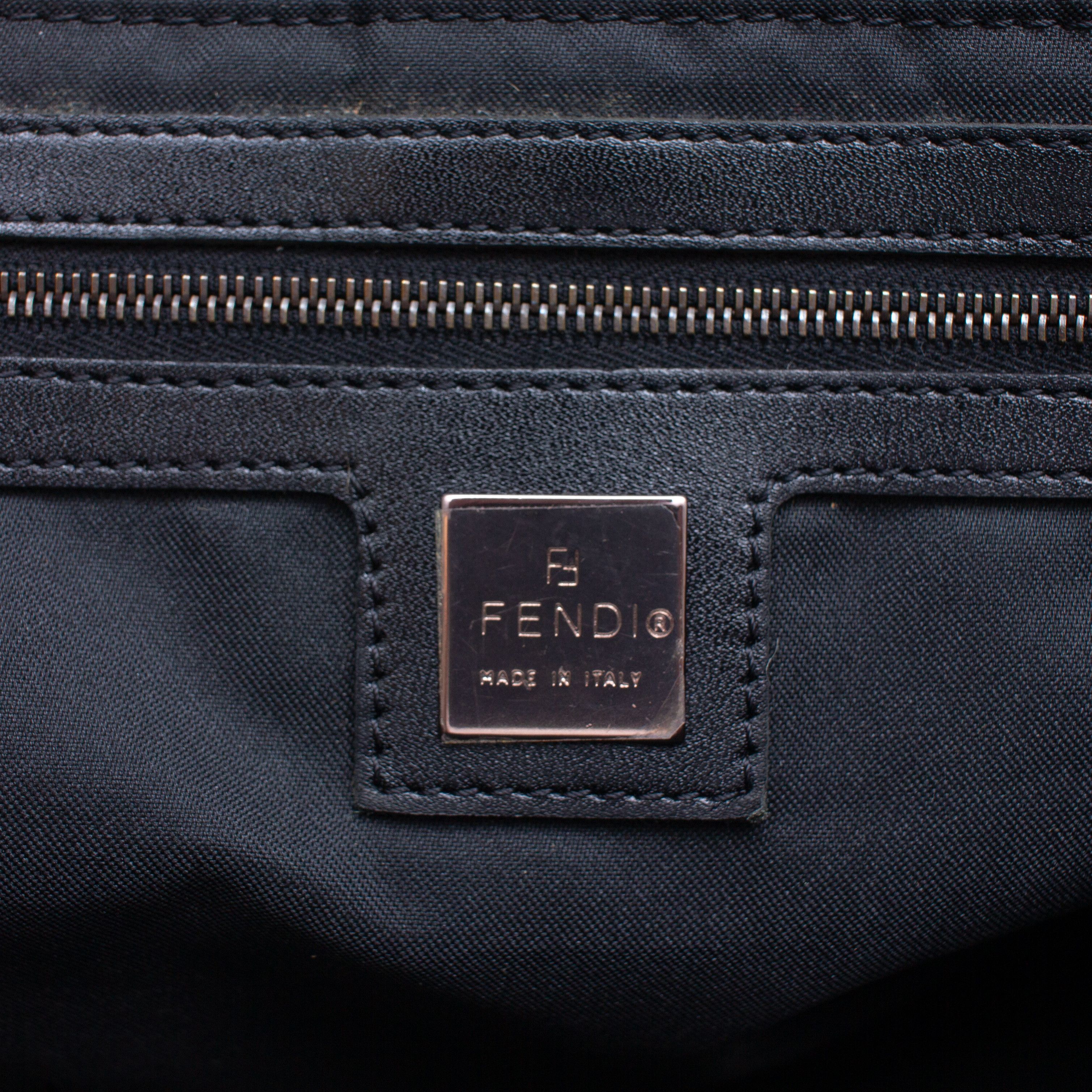 Fendi RARE FENDI VTG Brown Zucchino Canvas Shoulder Bag Size ONE SIZE - 10 Thumbnail