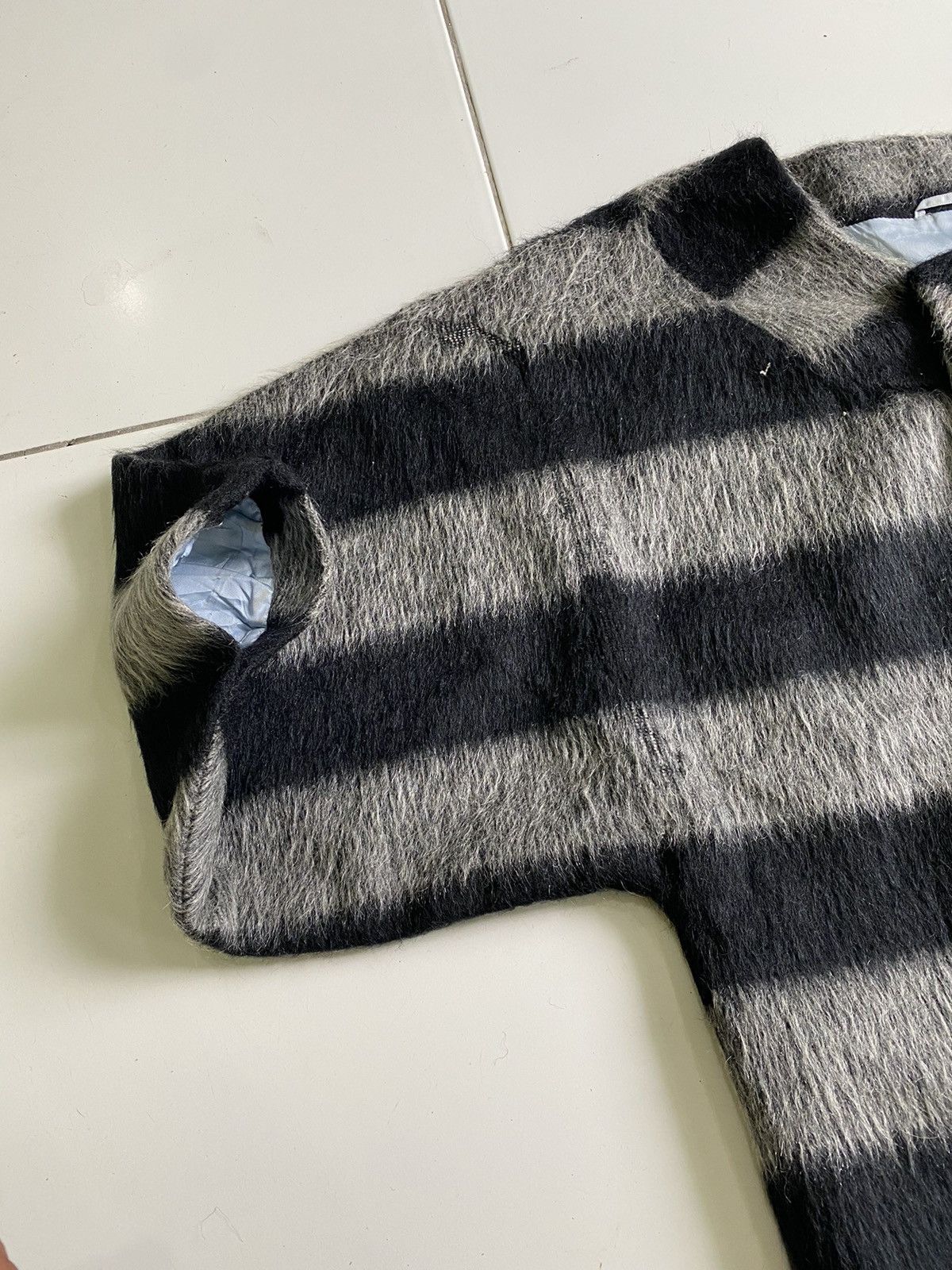 Japanese Brand PPFM FUR FAUX CARDIGAN BLACK JACKET Size L / US 10 / IT 46 - 4 Thumbnail