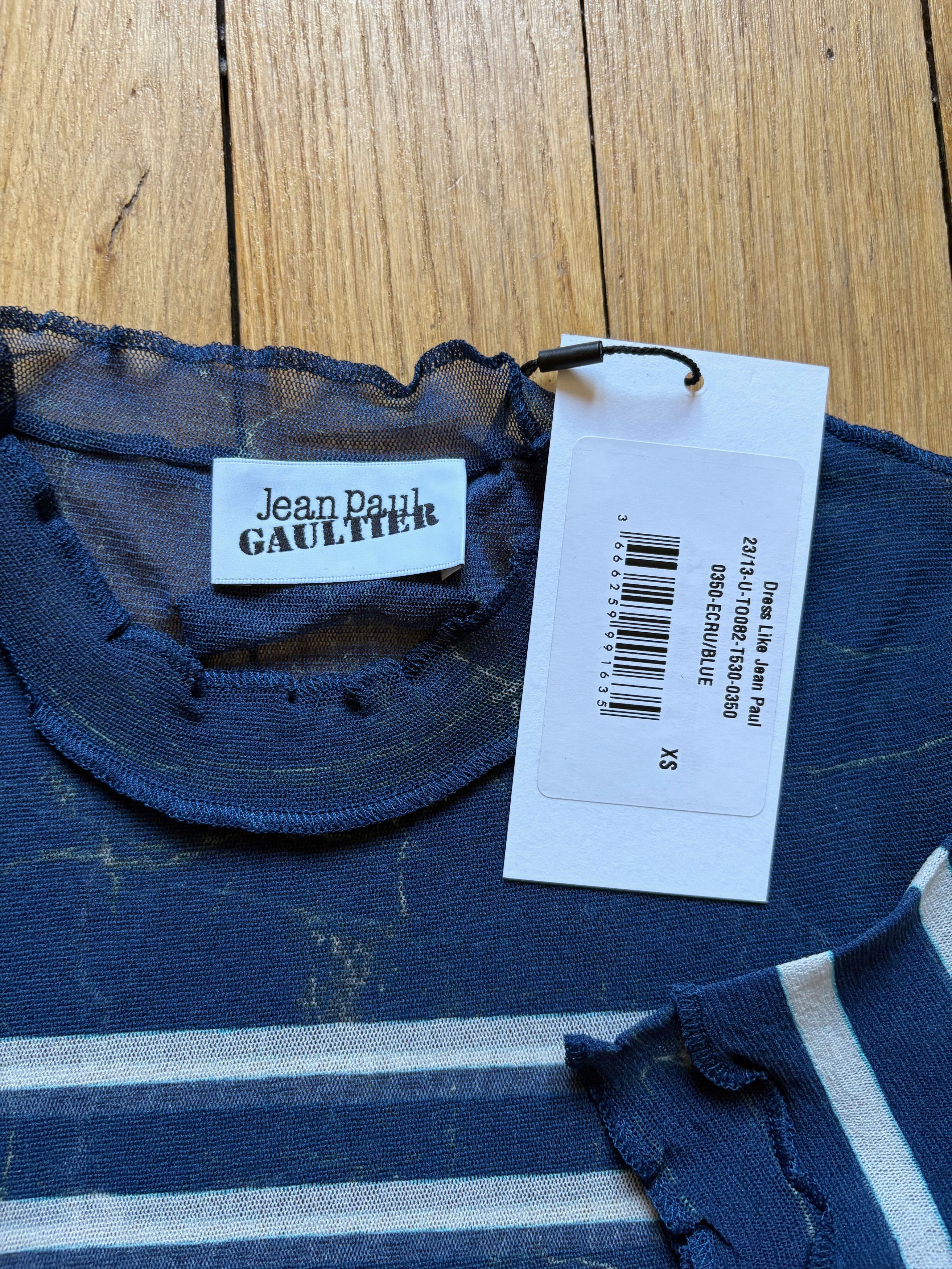 Jean Paul Gaultier Jean Paul Gaultier navy sailor striped mesh tshirt Size US XS / EU 42 / 0 - 3 Thumbnail