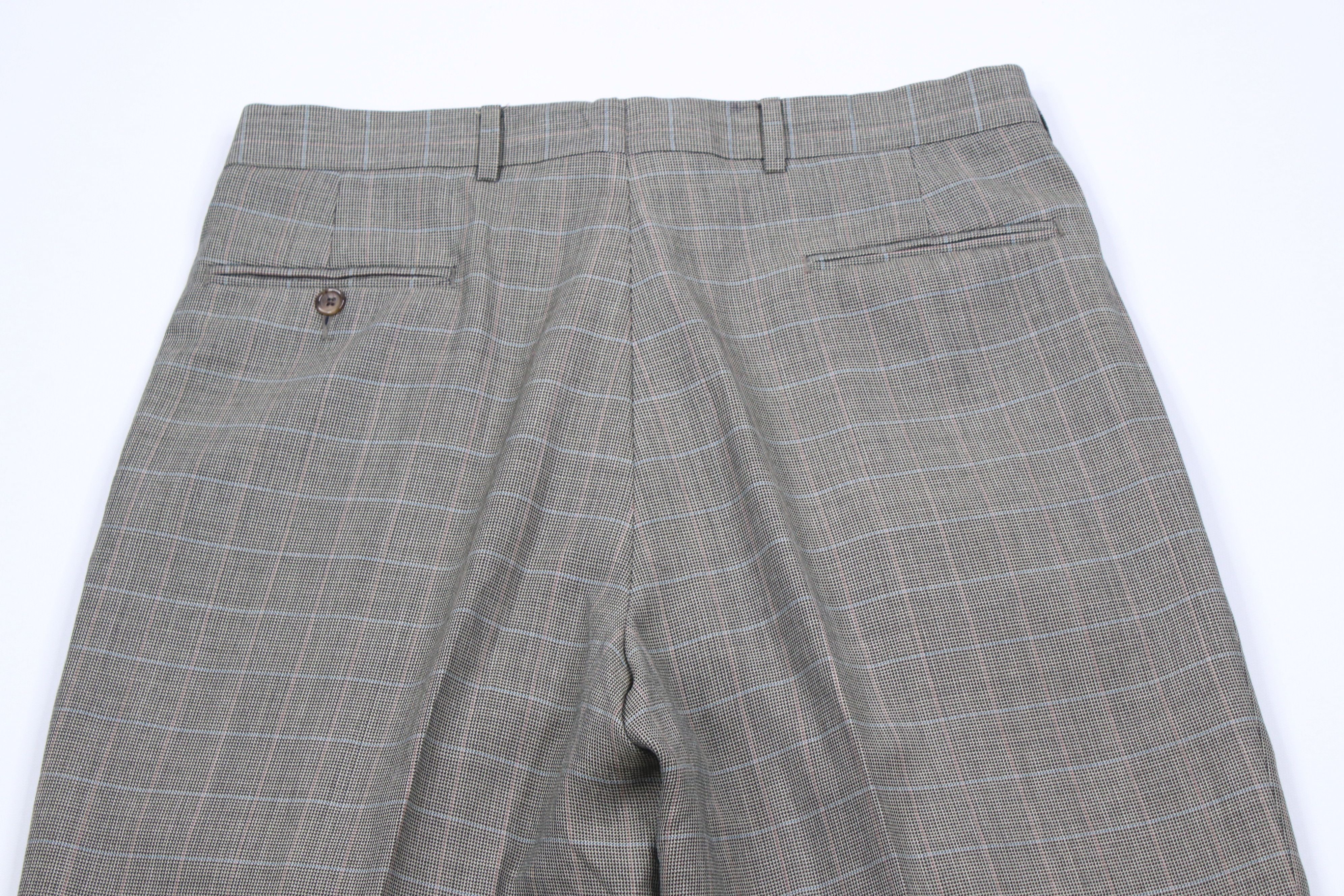 Vintage Vintage 90s Streetwear Wide Leg Chino Pants Houndstooth Size US 34 / EU 50 - 10 Thumbnail