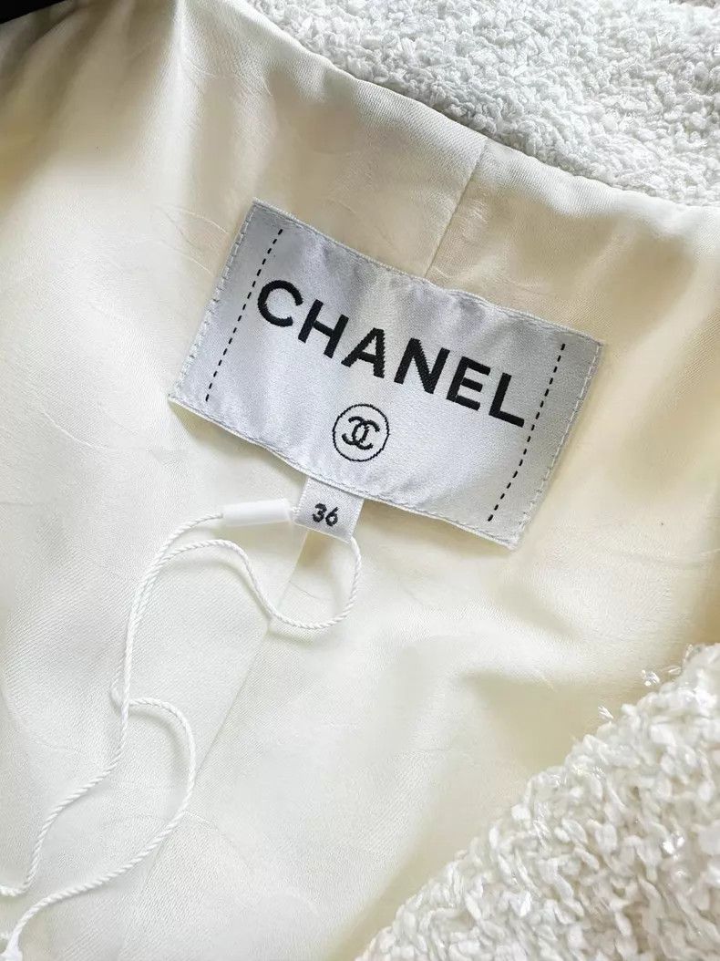 Chanel Chanel Silhouette four-pocket fine glitter long-sleeved kn Size XS / US 0-2 / IT 36-38 - 5 Thumbnail