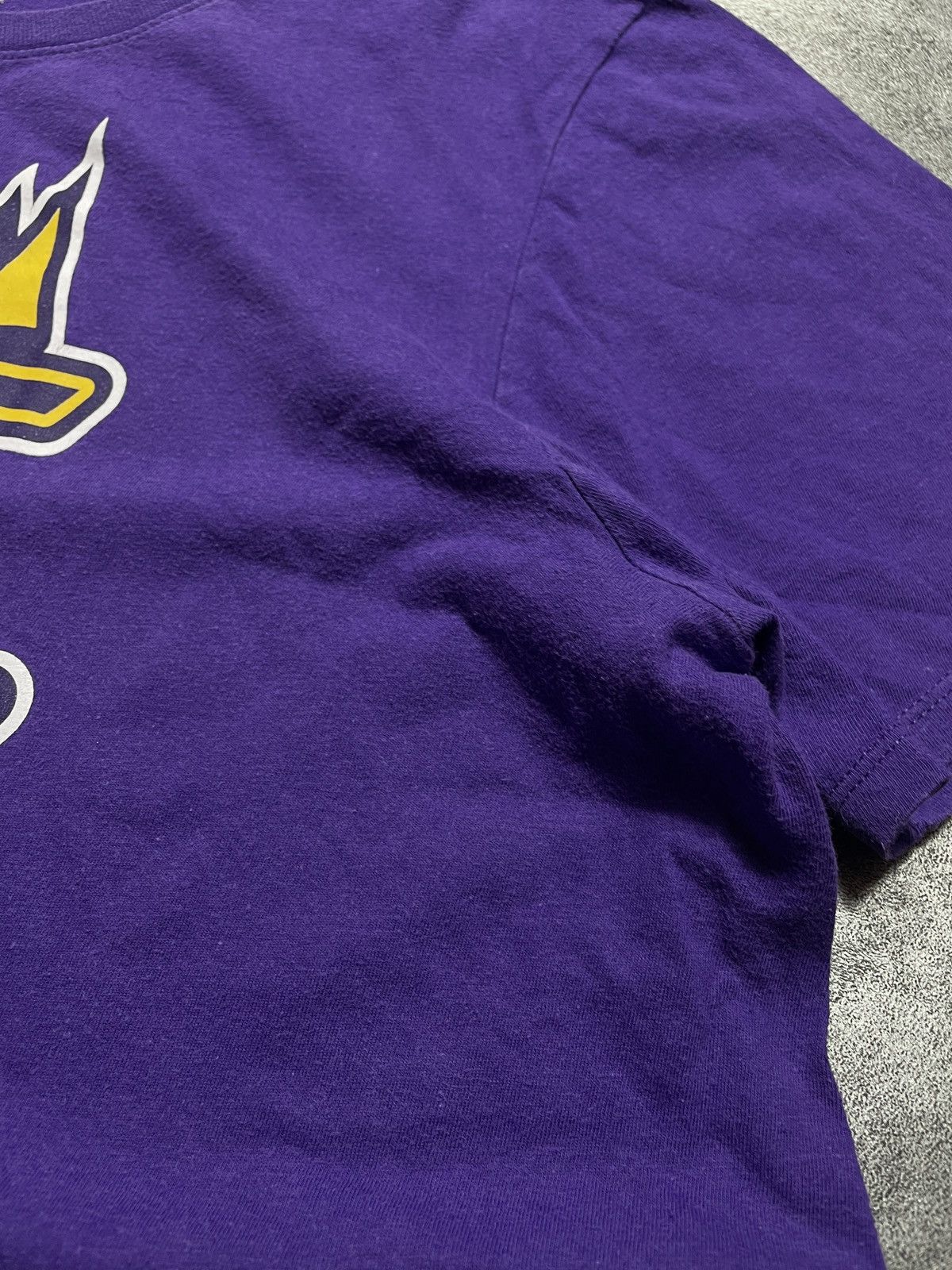 Nike × Vintage Nike Lakers T-Shirt Spellout Big Logo Rare Hype Basketball Size US M / EU 48-50 / 2 - 6 Thumbnail