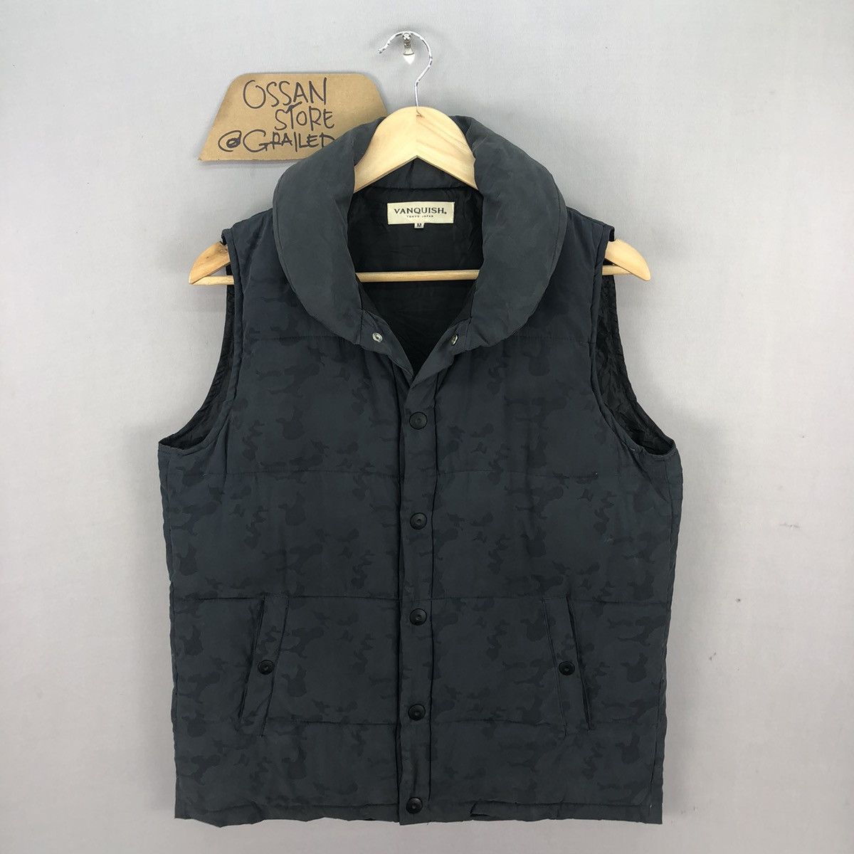 Vanquish Vintage 2000s Vanquish Tokyo Camo Puffer Vest Size US M / EU 48-50 / 2 - 1 Thumbnail