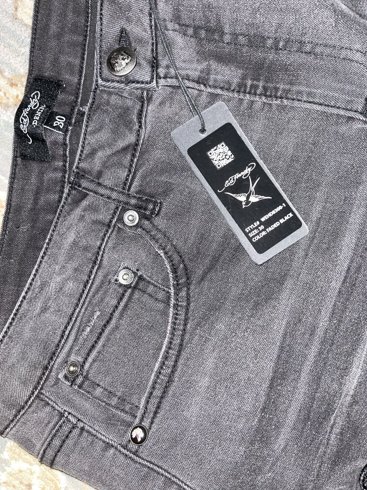 Ed Hardy BLACK ED HARDY BAGGY GRAPHIC JEANS NWT 30x32 Size US 30 / EU 46 - 8 Thumbnail