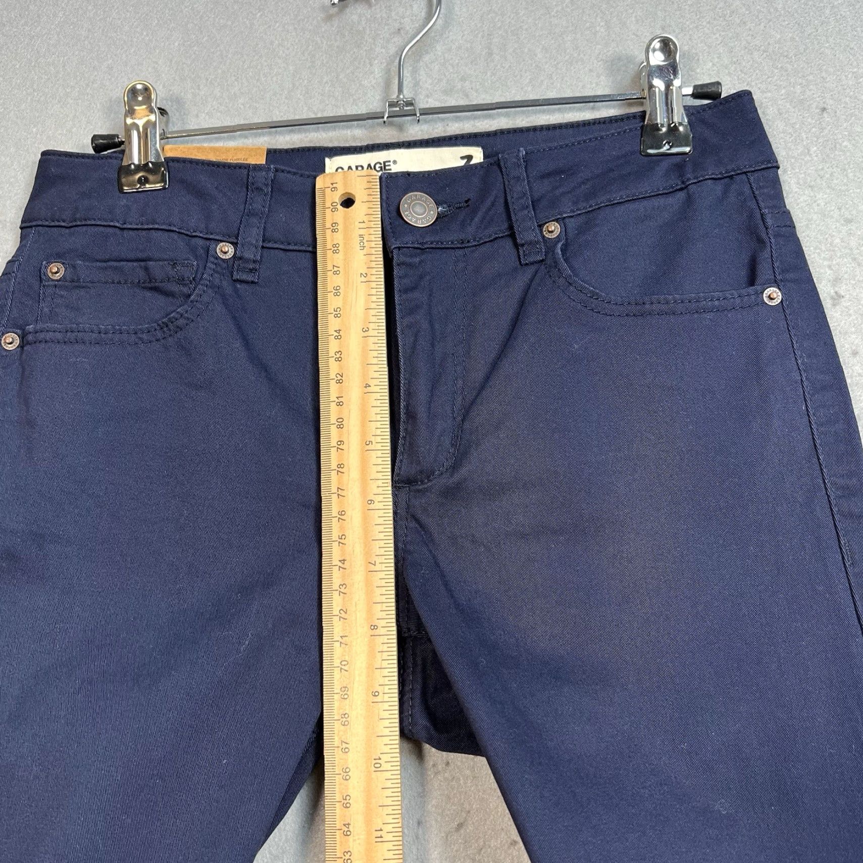 Garage VINTAGE Garage Pants Womens Size 3 Blue Stretch Skinny Jegging Size 26" / US 2 / IT 38 - 7 Thumbnail