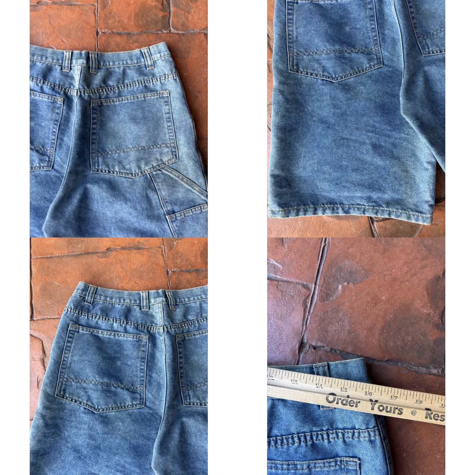 AG Jeans VINTAGE Jeans Baggy Jeans Shorts Jorts Carpenter Y2K 34 Mens Blue Womens? Size US 34 / EU 50 - 8 Thumbnail