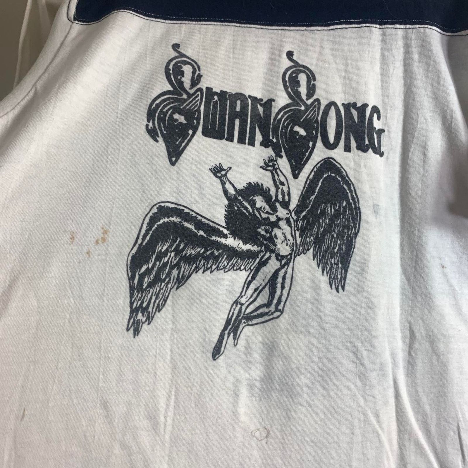 Vintage 70's BAD COMPANY SWAN SONG double sided ringer tee shirt XL Size US XL / EU 56 / 4 - 7 Thumbnail