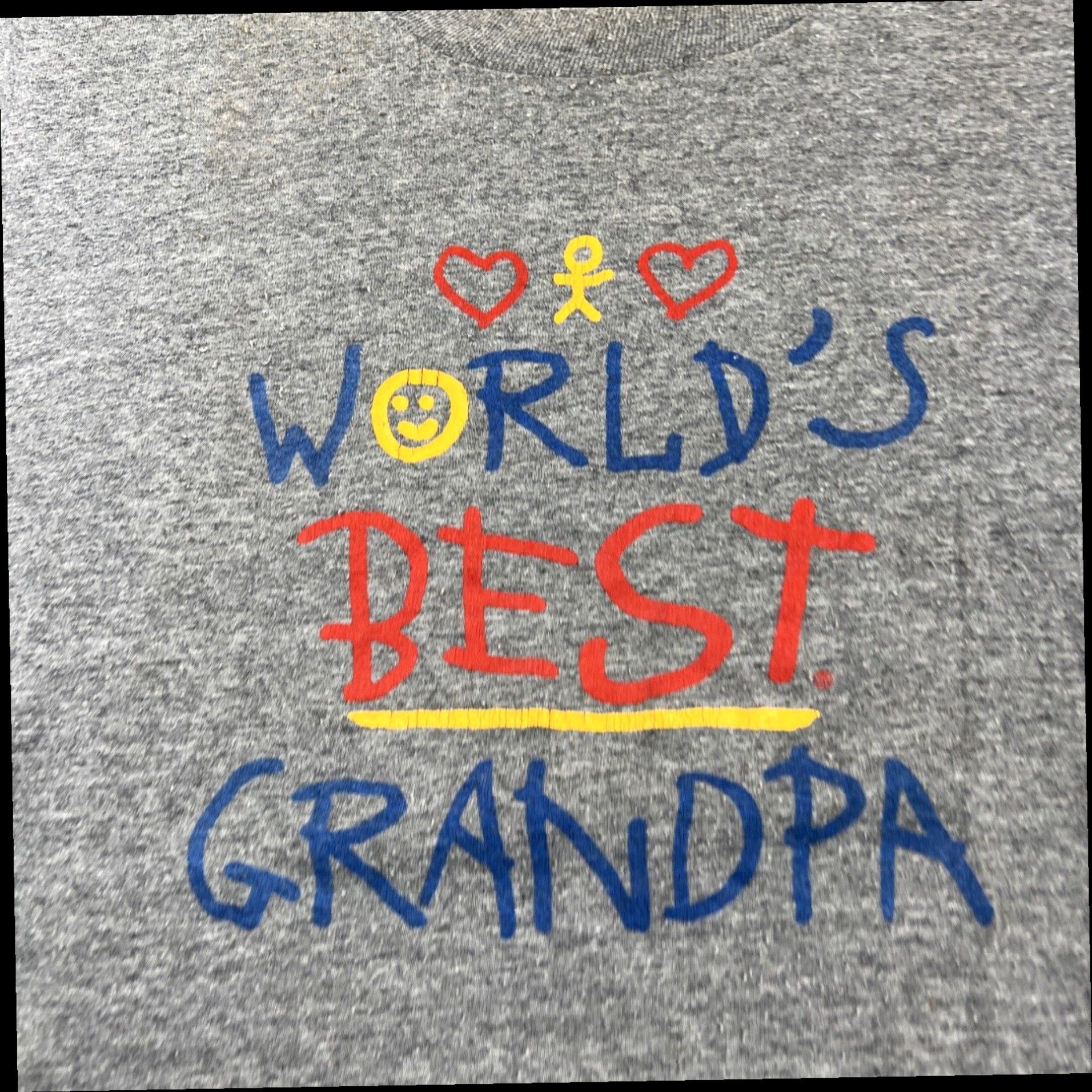Jerzees Vintage 90s Worlds Best Grandpa Shirt Size Large Jerzees Tees Print Art Size US L / EU 52-54 / 3 - 2 Thumbnail