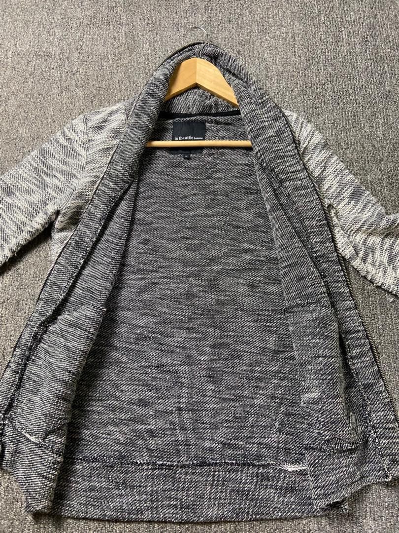In The Attic In The Attic Homme Textured Knit Zippered Sweater (201) Size US M / EU 48-50 / 2 - 6 Thumbnail