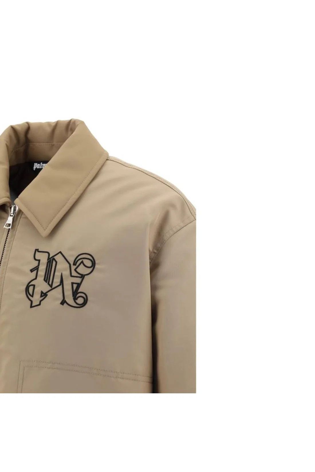 Palm Angels o1y0325 Logo Bomber Jacket in Beige Size US S / EU 44-46 / 1 - 2 Thumbnail