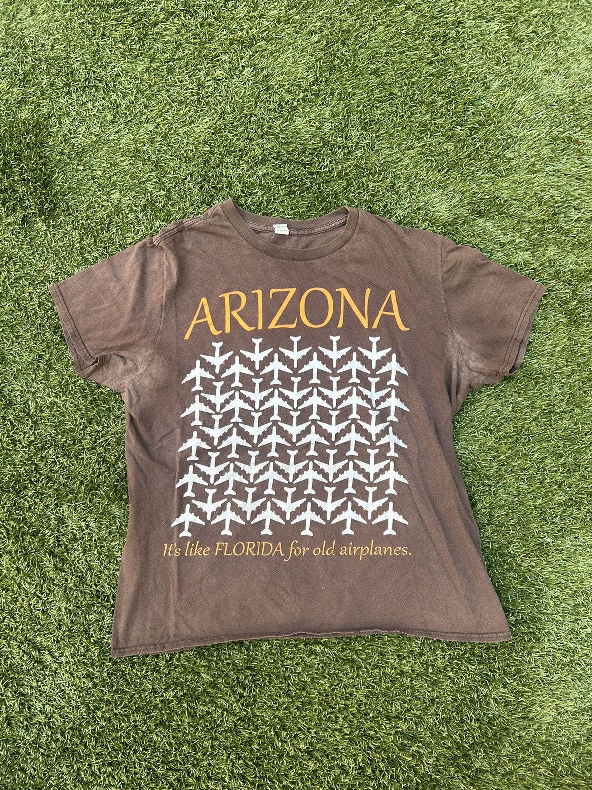 Anvil × Vintage Arizona Old Airplanes Graphic Tee Size US L / EU 52-54 / 3 - 1 Thumbnail
