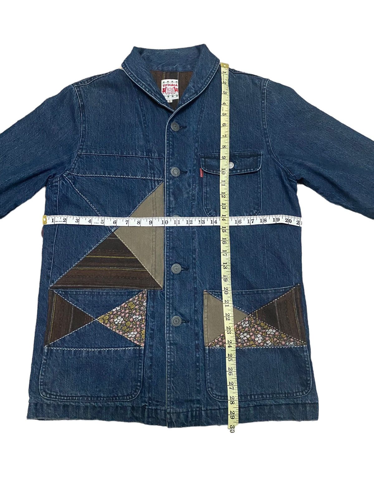 Japanese Brand Vintage titicaca patchwork sashiko boro design jacket Size US L / EU 52-54 / 3 - 7 Thumbnail