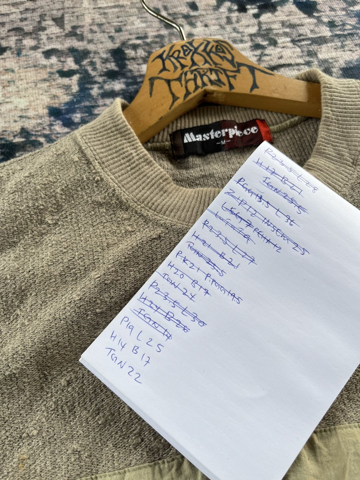 Japanese Brand × MasterPiece × Vintage Vintage Masterpiece Single Pocket Spell Out Sweetshirts Size US M / EU 48-50 / 2 - 6 Thumbnail