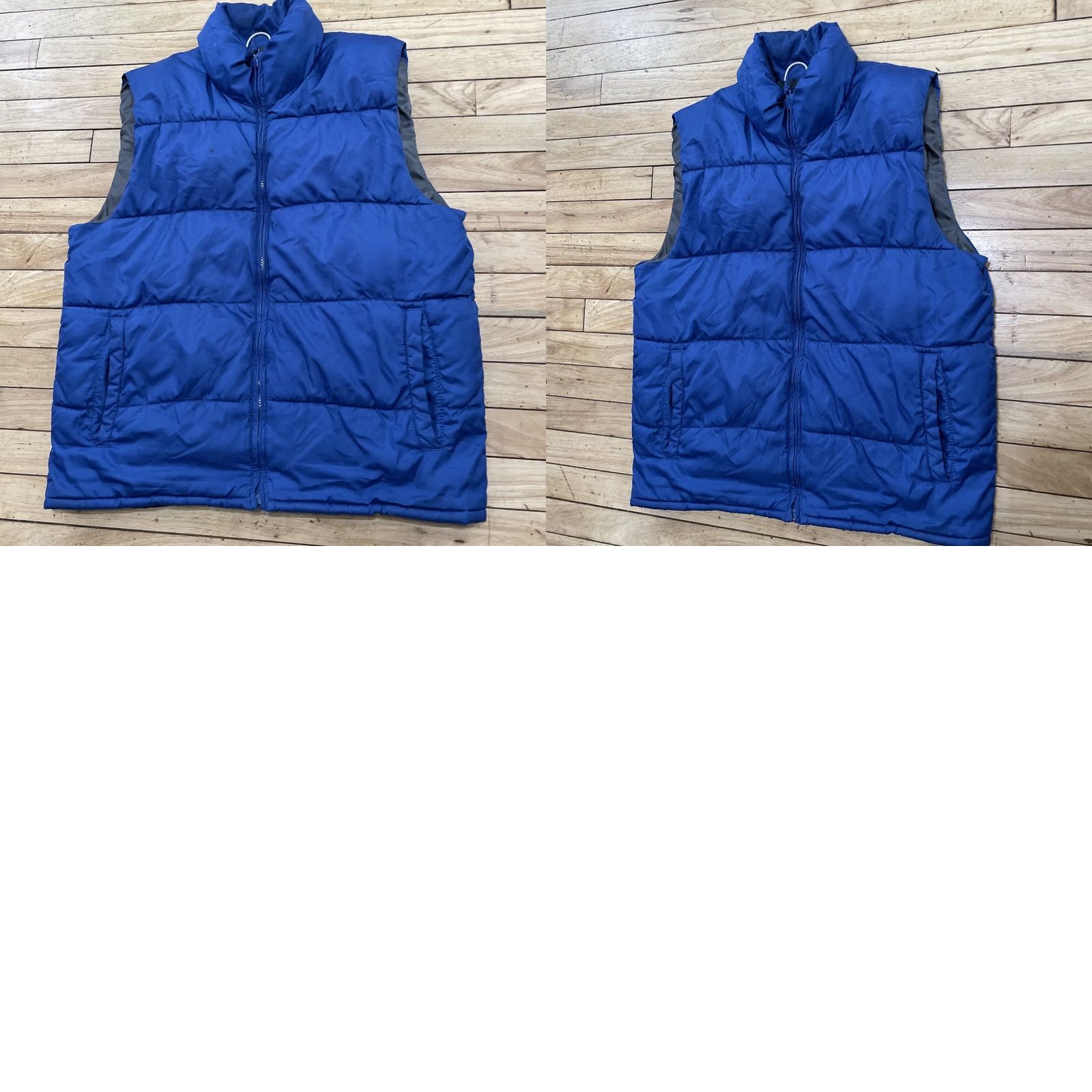 Old Navy OLD NAVY Vest Men M Blue Puffer Zip Lined Warm Stand-Up Collar Short Retro Ski Casual Size US M / EU 48-50 / 2 - 11 Thumbnail