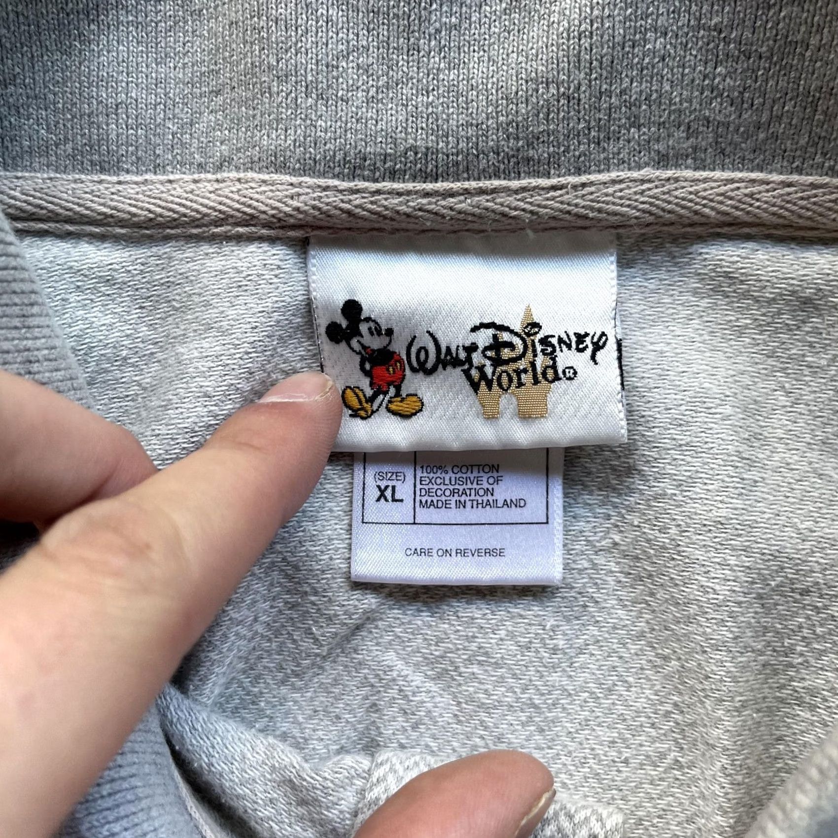 Disney Disney Mickey Mouse Polo Shirt Mens XL Gray Embroidered Walt Disney World Cotton Size US XL / EU 56 / 4 - 6 Thumbnail