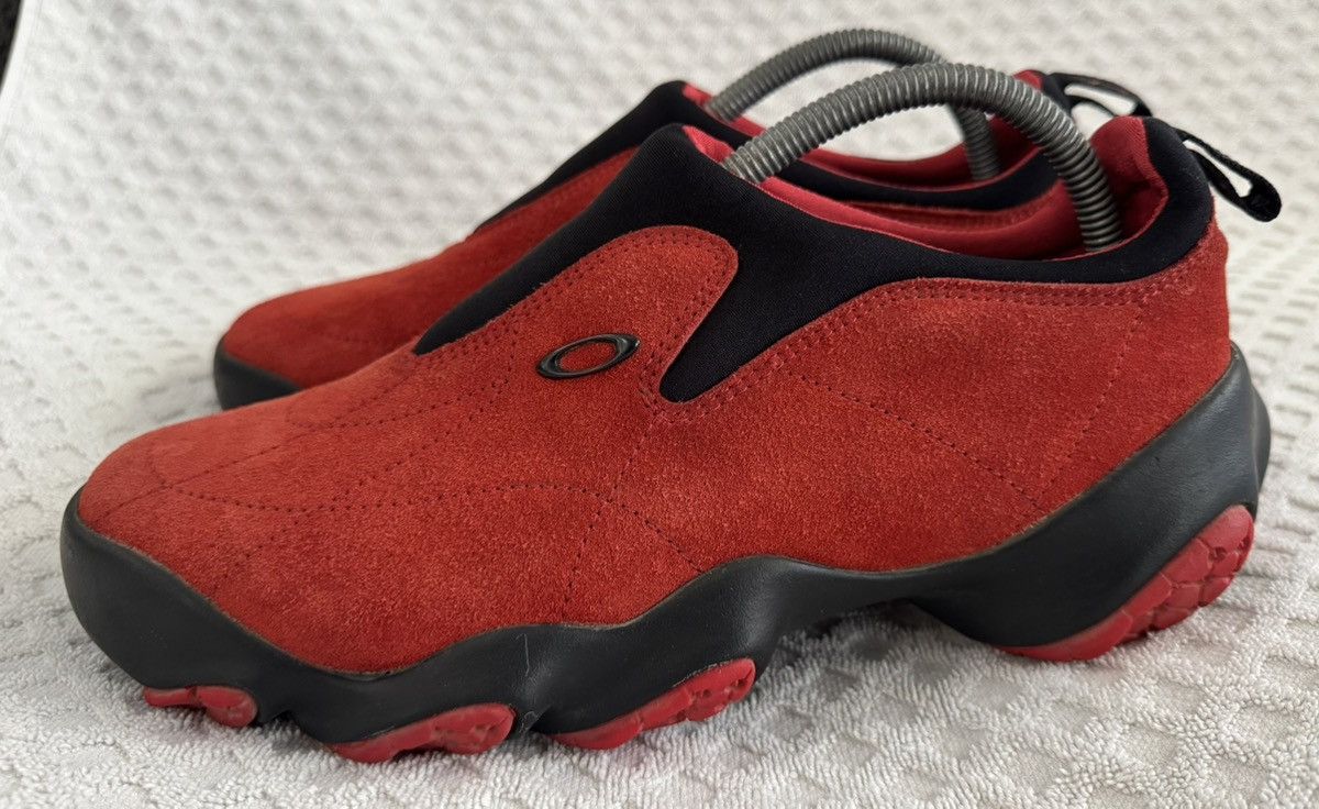 Oakley Vintage Y2K Oakley Flesh Shoes Red Suede Size 9 Bottlecap Size US 9 / EU 42 - 2 Thumbnail