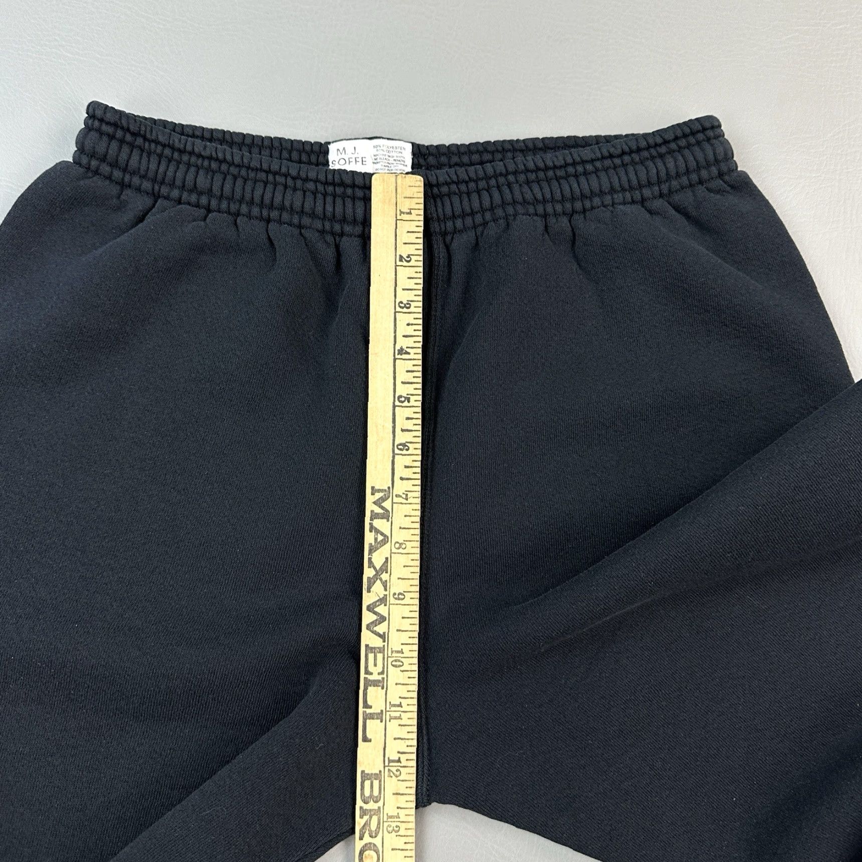 Soffe VINTAGE Soffe Pants Mens Medium Black Fleece Jogger Drawstring USA Made 90s Size US 31 - 6 Thumbnail