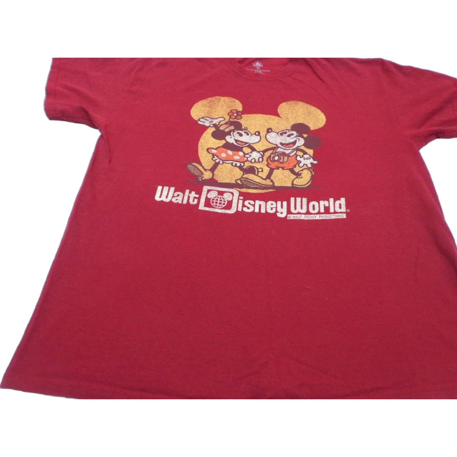 Disney VINTAGE Walt Disney T-Shirt Mens T-Shirt Red Short Sleeve XL Crew Neck Cartoon Minnie Mouse Disney World Size US XL / EU 56 / 4 - 1 Thumbnail